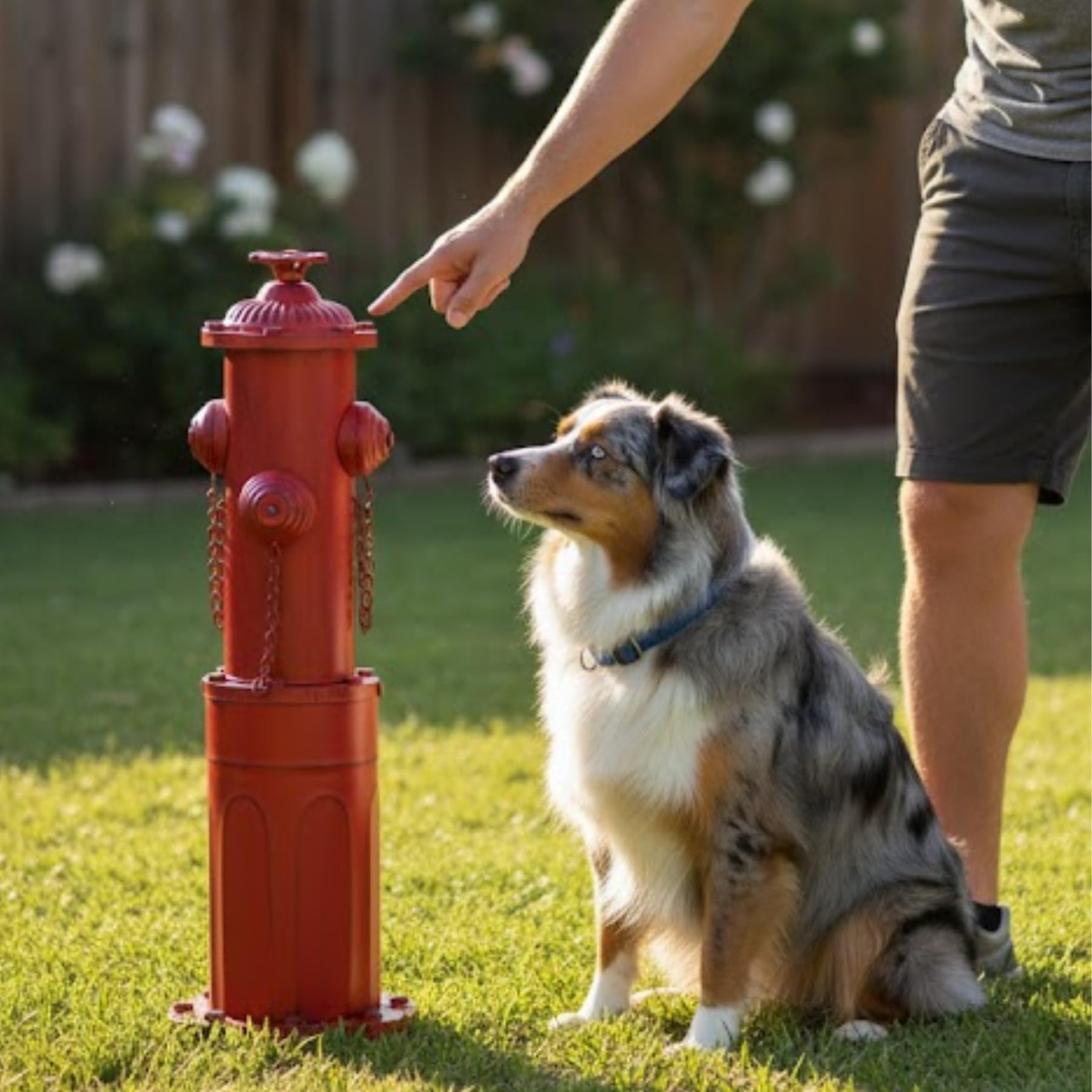 Feuerhydrant für Hunde zum Pinkeln, 57,1 cm, Metall, künstlicher Feuer-Hydrant, Pee Post rot für Outdoor-Training, Urinenstange mit Erdspießen, befüllbare Basis für Hof, Garten, Terrasse
