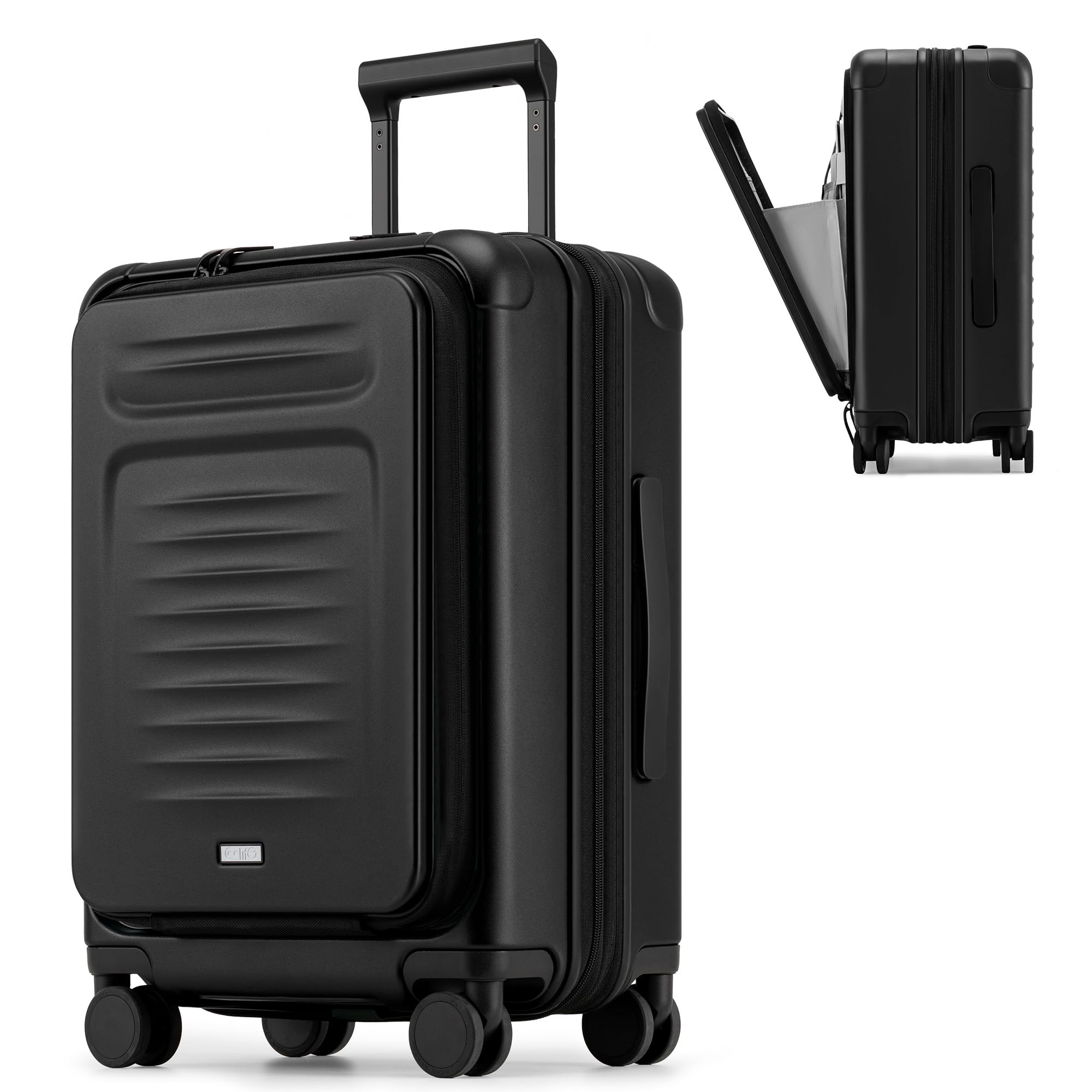 Expandable Luggage with TSA Lock Carry On Black