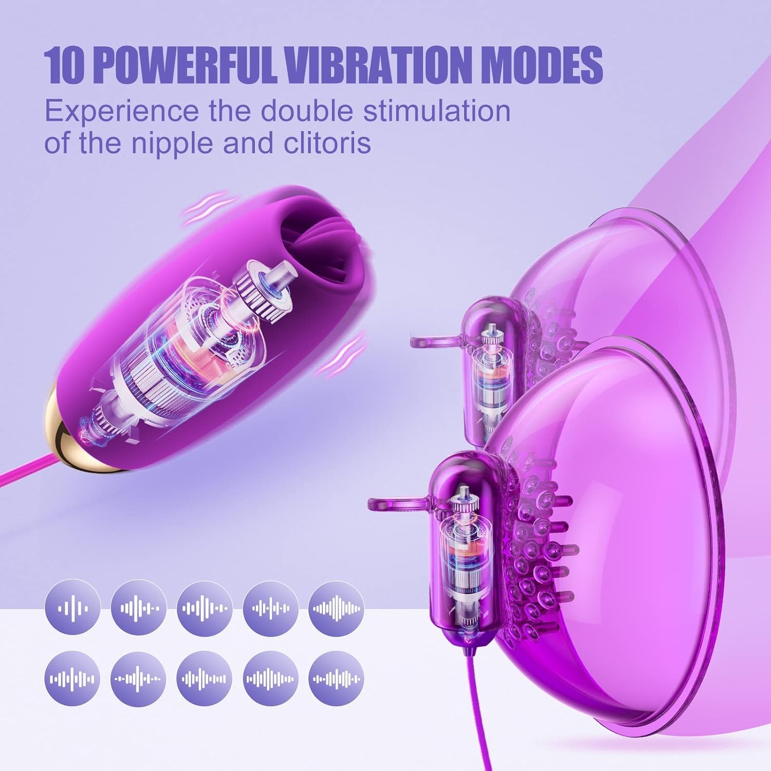 Succionador de Pezones Sexuales Vibradorador Mujer Juguetes Eróticos, Vibrador Mujer, Lengua Silicona Vibradorador Estimulador de Clítoris Femenin Sex Toys, Juguetes Eróticos para Pareja Sexuales