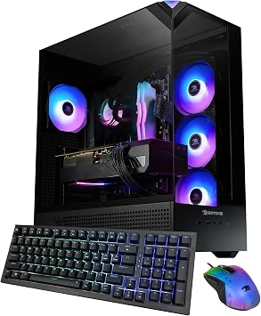 iBUYPOWER Element Black Gaming PC Desktop Computer Intel Core Ultra 9 285K CPU, NVIDIA GeForce RTX 5070Ti 16GB GPU, 32GB DDR5 RGB RAM, 2TB NVMe SSD, Windows 11 Home, Keyboard, Mouse - EBI9N57T01