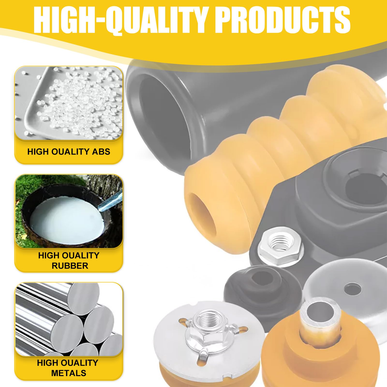 Cuscinetto a Molla, Cuscinetto a Cupola, Kit di Riparazione, per Ammortizzatori, per Asse Posteriore, Ammortizzatori Inferiori, Compatibili con BW X1er X3er Serie E81 E82 E87 E90 E92 E93 335067717