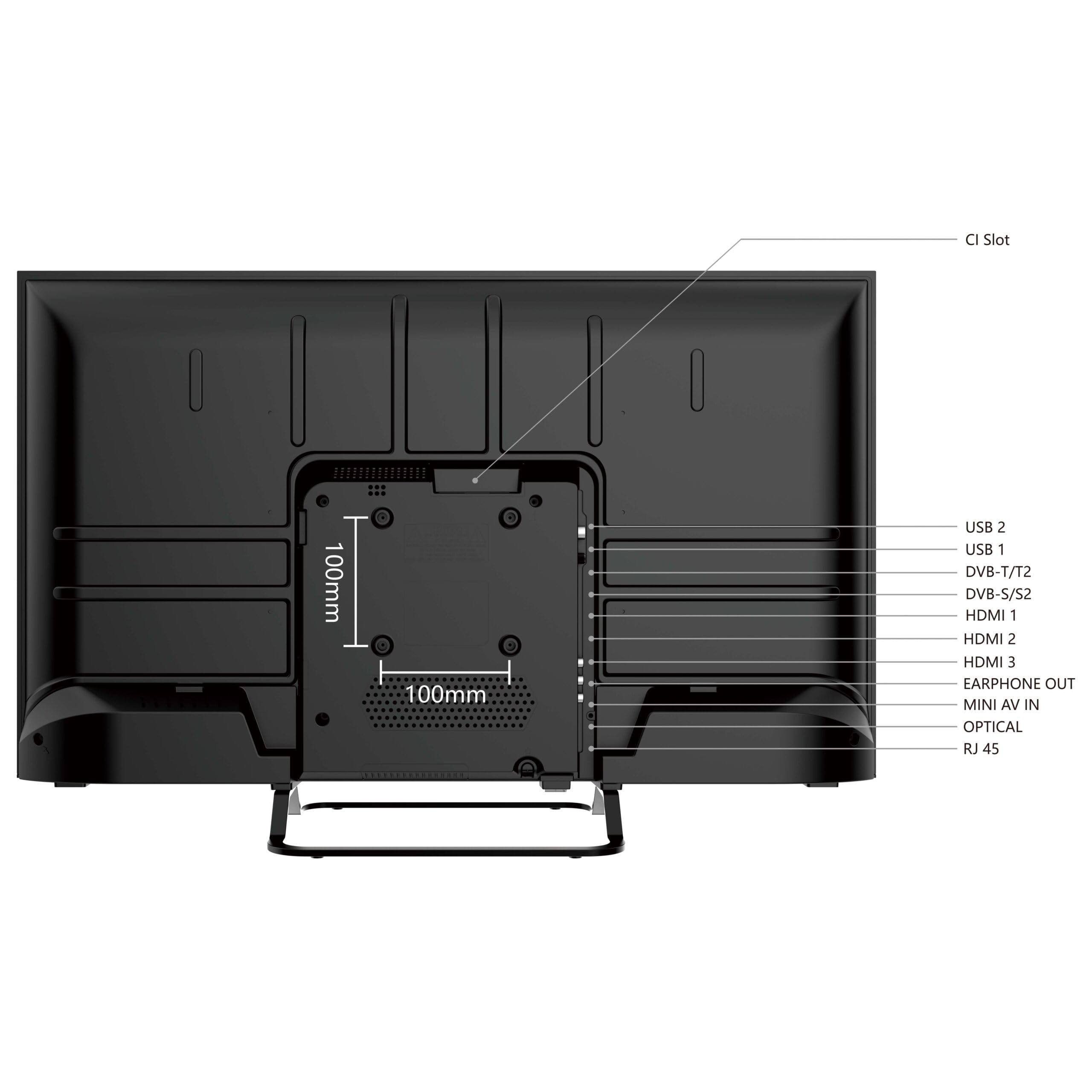 Smart Tech 32HV02V Téléviseur 32 Pouces Smart TV VIDAA - Téléviseur avec résolution HD, Bluetooth et Triple Tuner, TV LED (2026)