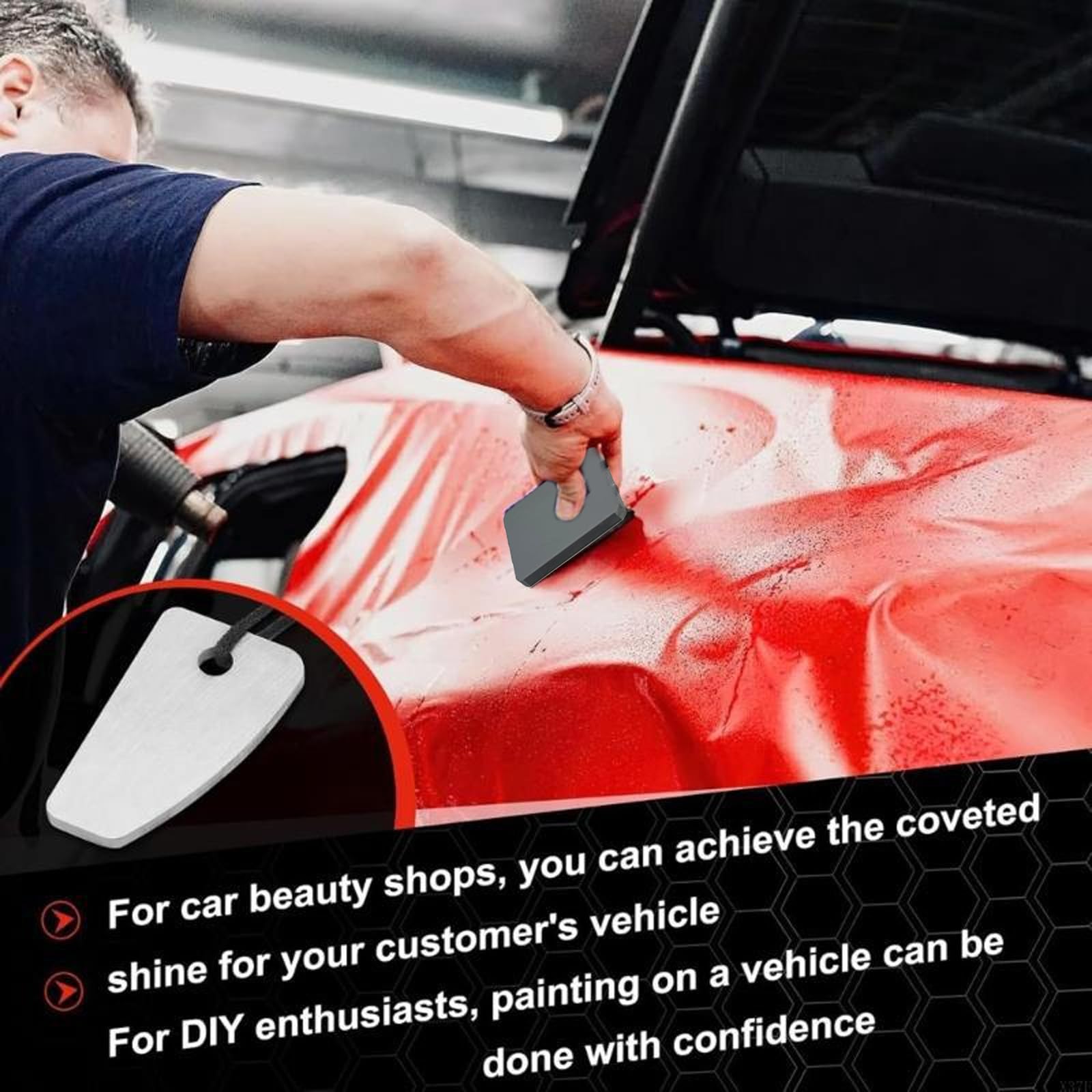 Car Paint Scraper for Precise Automotive Surface Repair, Concave Cutter Tool for Paint Runs, Drips & Nibs, Metal Polish Scraper for Vehicles, Motorcycles & Woodworking, 1pc — Amazon image 2