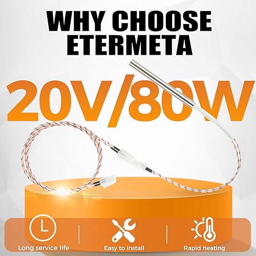 Miniatura 6 de Kit de encendido de varilla caliente de repuesto para parrillas de pellets Trae-ger KIT0255 D2, reemplazo Pro 575780, Ironwood 650885