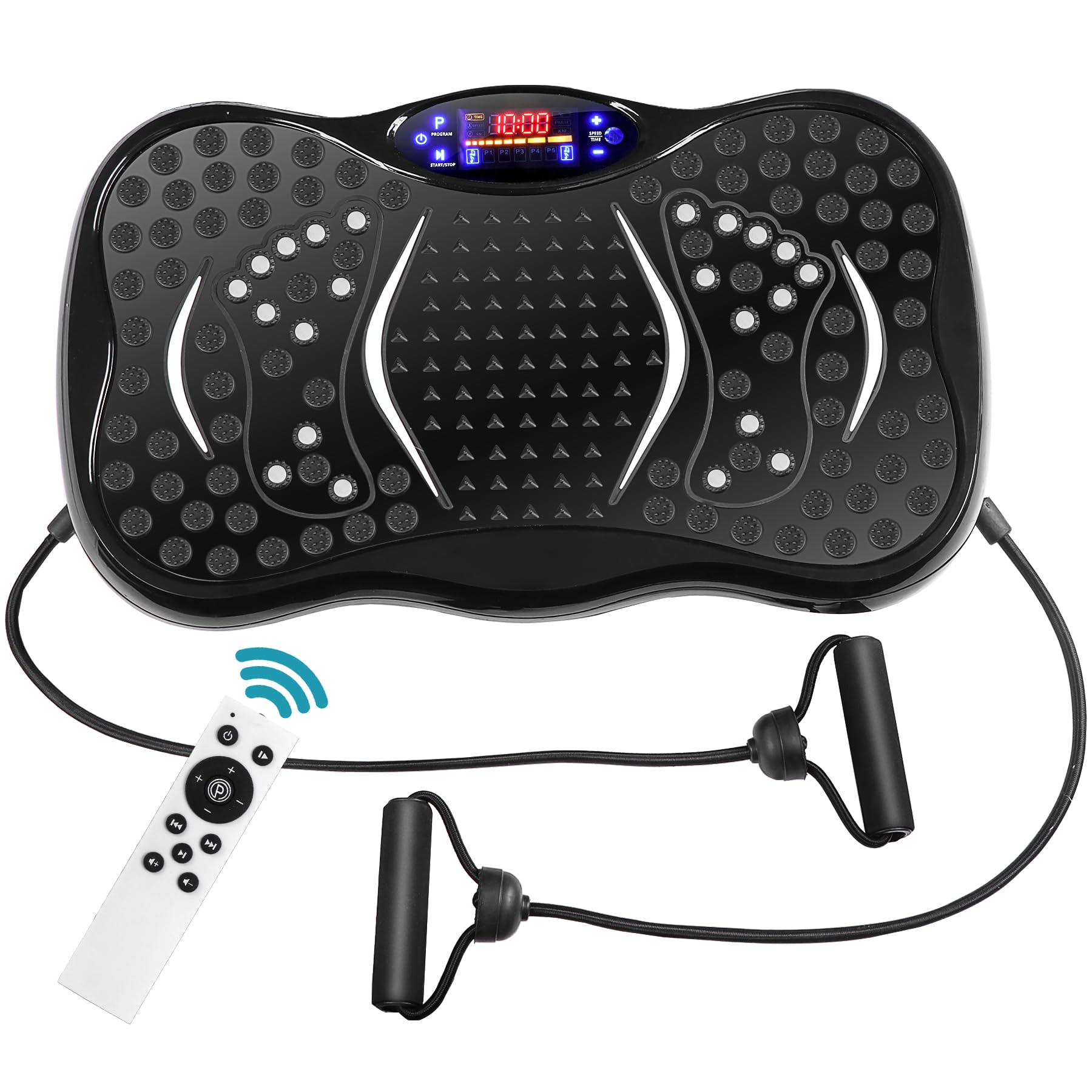 Macchina di esercizio della piastra di vibrazione, piattaforma di vibrazione per l'allenamento di tutto il corpo, drenaggio linfatico, macchina di supporto di vibrazione Power Waver per la perdita di
