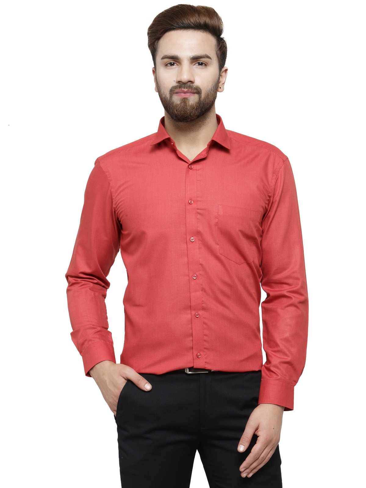 RG DESIGNERSMen's Slim Fit Formal Shirt