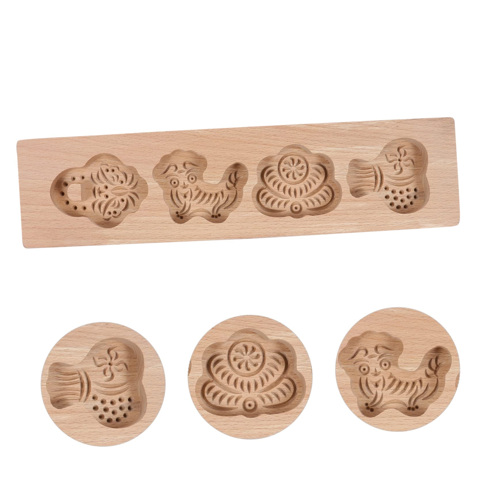 Drewniane foremki do ciastek, herbatniki, 1 szt. Formy do ciastek Taca do robienia czekolady Drewniana forma do pieczenia Gadżet kuchenny DIY Akcesoria do pieczenia Chleb na parze,Forma do c