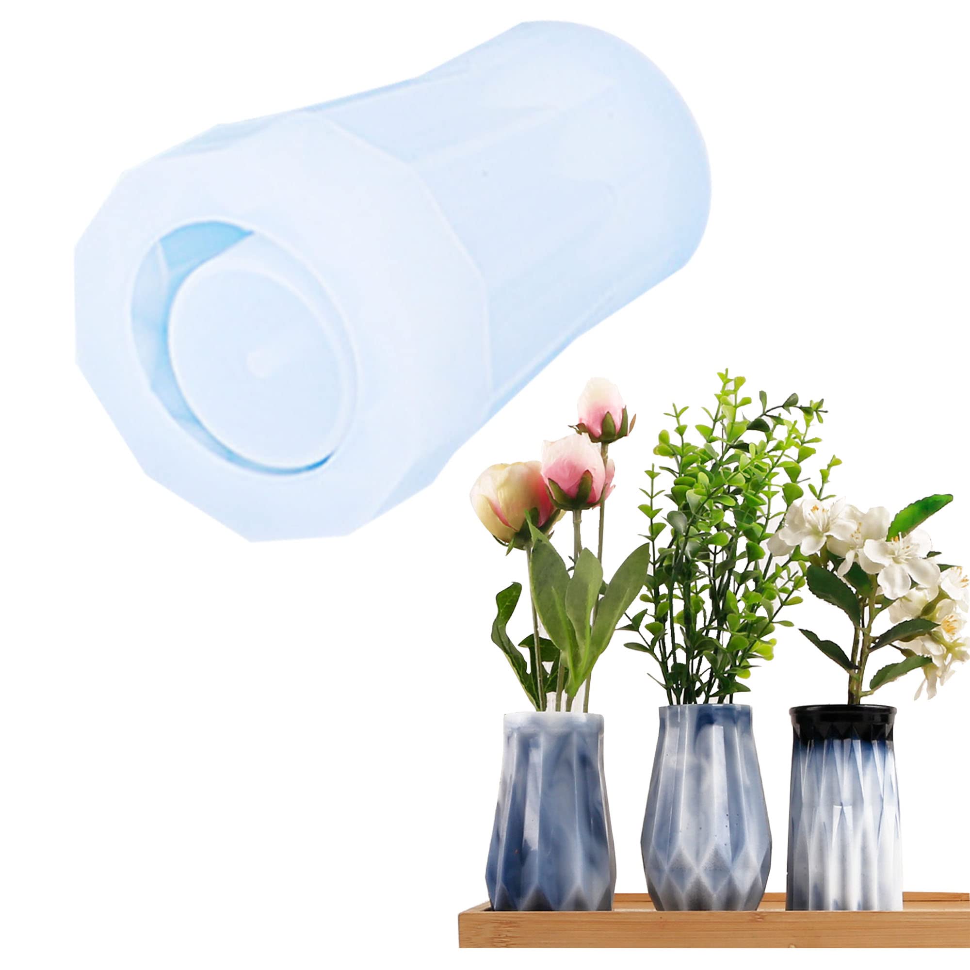 Cayway Resin Necklace Moulds Kit - 3 Silicone Molds With Cord & Pendant Clips For Jewelry Making