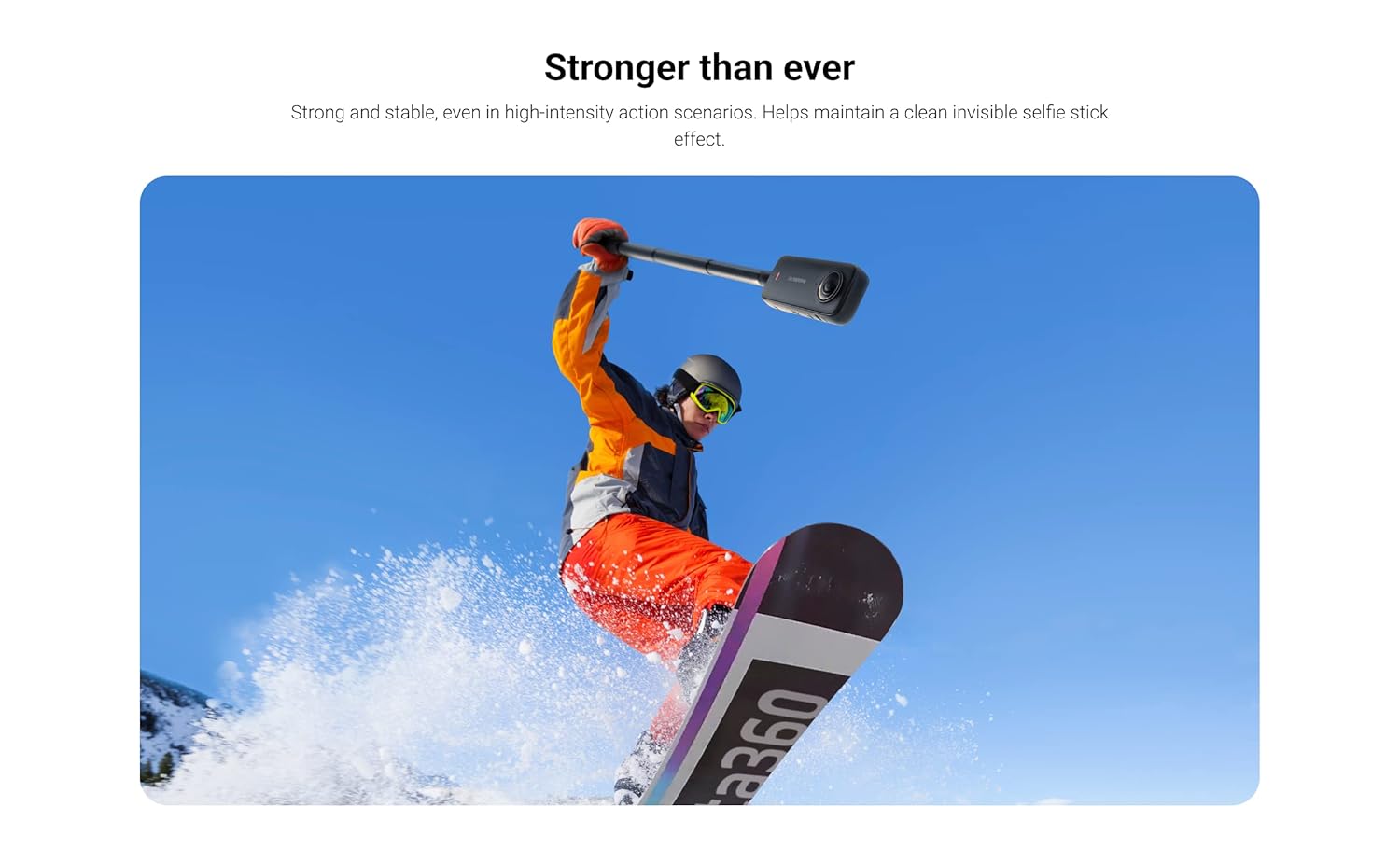 Insta360 114cm Long Invisible Selfie Stick for ONE RS ONE X2 & X3 Cameras
