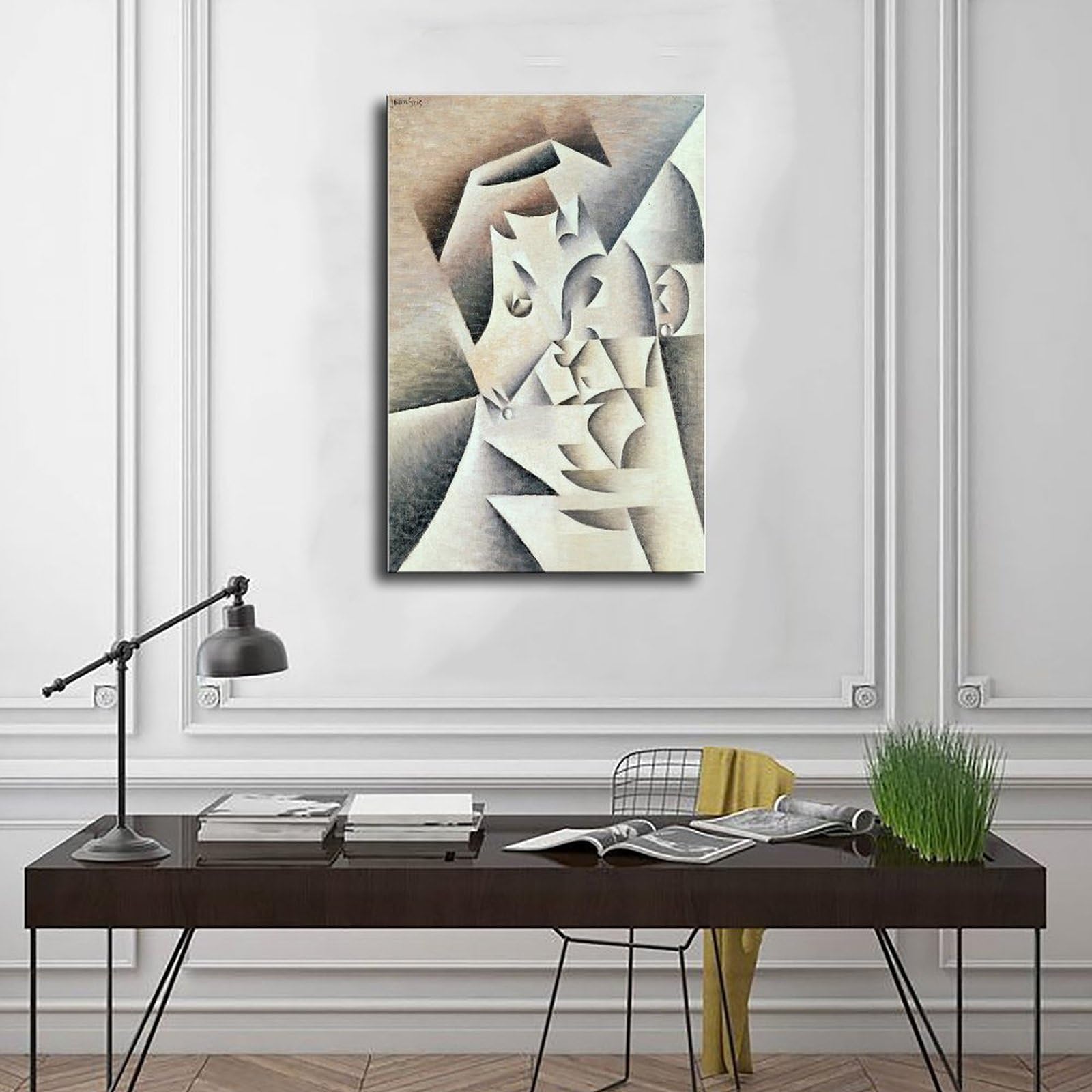 ANFOTCM Juan Gris, matka artystki, plakat na płótnie, sztuka ścienna, dekoracja, nadruk, obrazy do salonu, sypialni, dekoracja, 50 x 75 cm