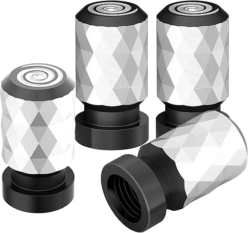 Miniatura 5 de Tapones para vástago de válvula de neumático, 4 tapas universales para válvulas de neumáticos, accesorios para neumáticos de automóvil para Tesla