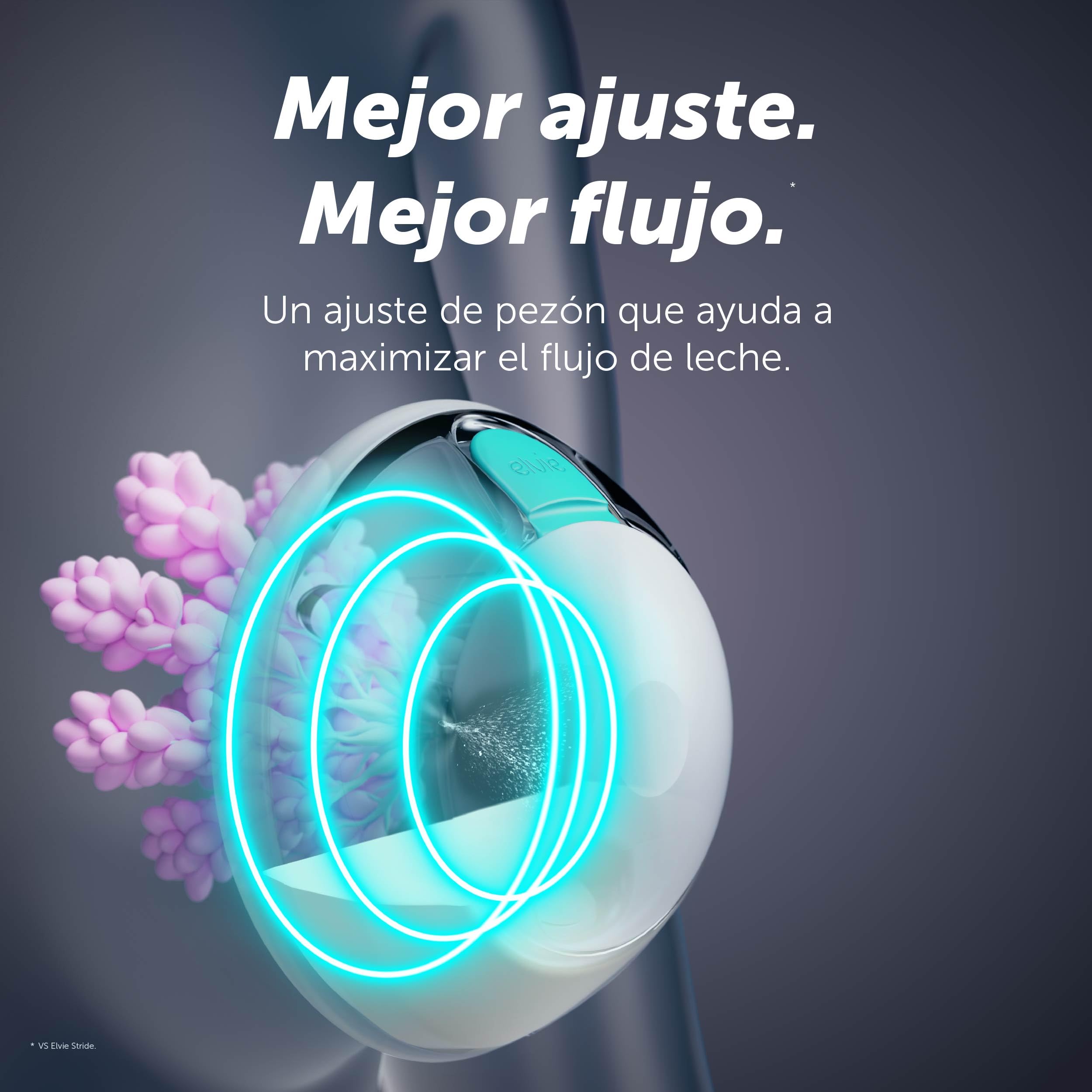 Elvie Stride 2 Doble – Sacaleches Eléctrico Doble Manos Libres con Motor Silencioso de Grado Hospitalario – Extractor de Leche Materna Inteligente, Copas de Silicona Suave, Recargable y sin BPA