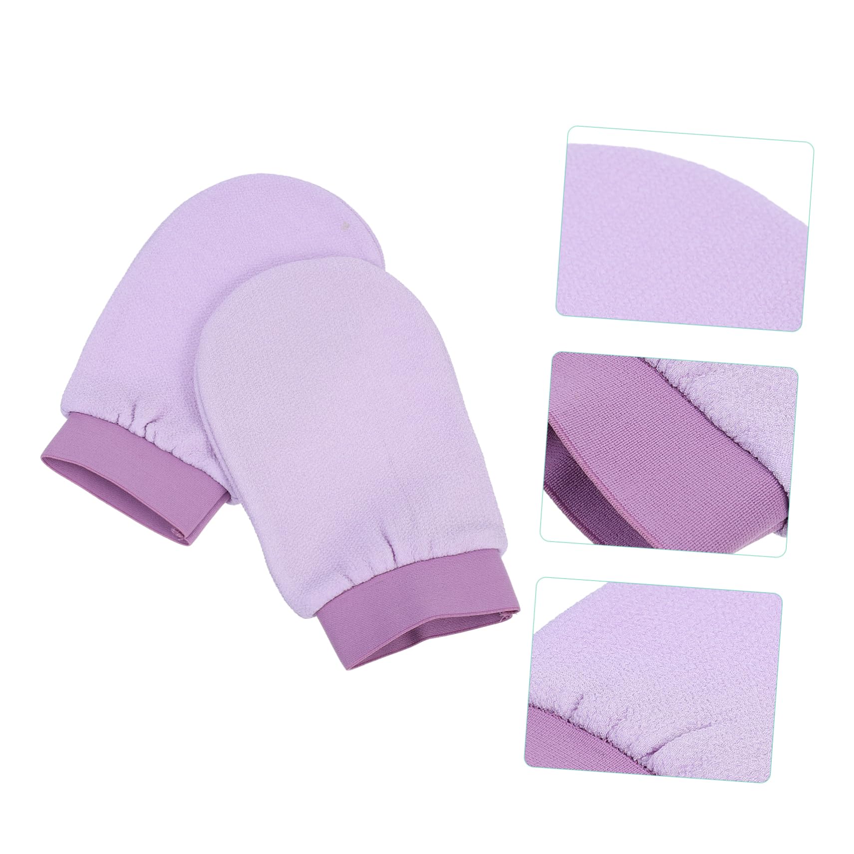 DOITOOL 6 Piezas guantes de doble cara depurador de cara exfoliar toallas corporales esponjas guantes para hombres guantes para fregar la espalda toallas de baño de poliéster Cuerpo lavabo