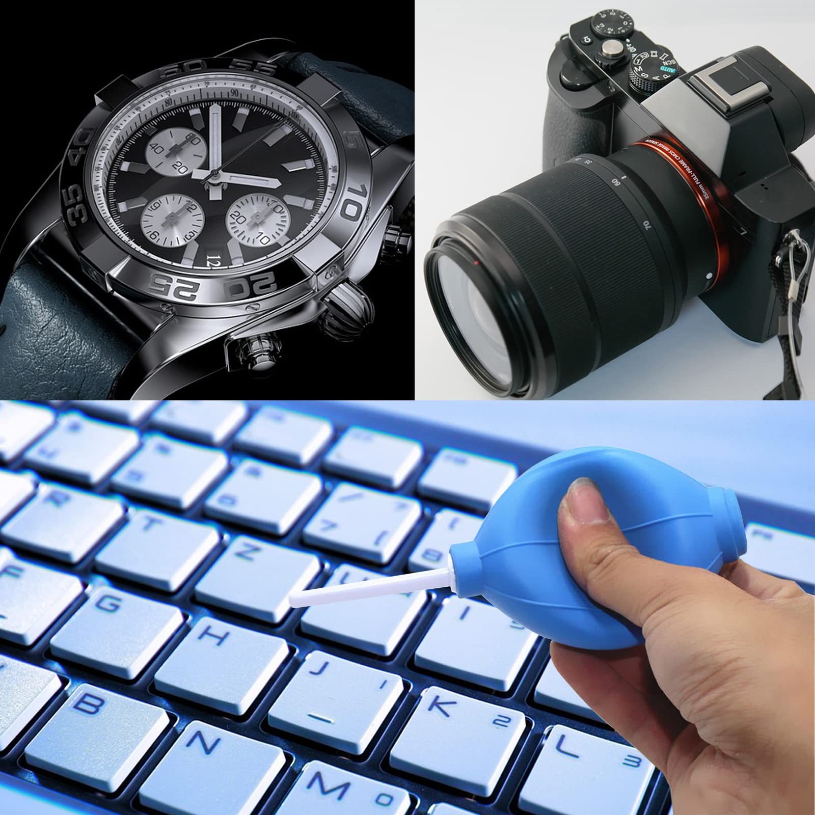 6 Pièces Pompe Caoutchouc Blower, Poussière Nettoyage