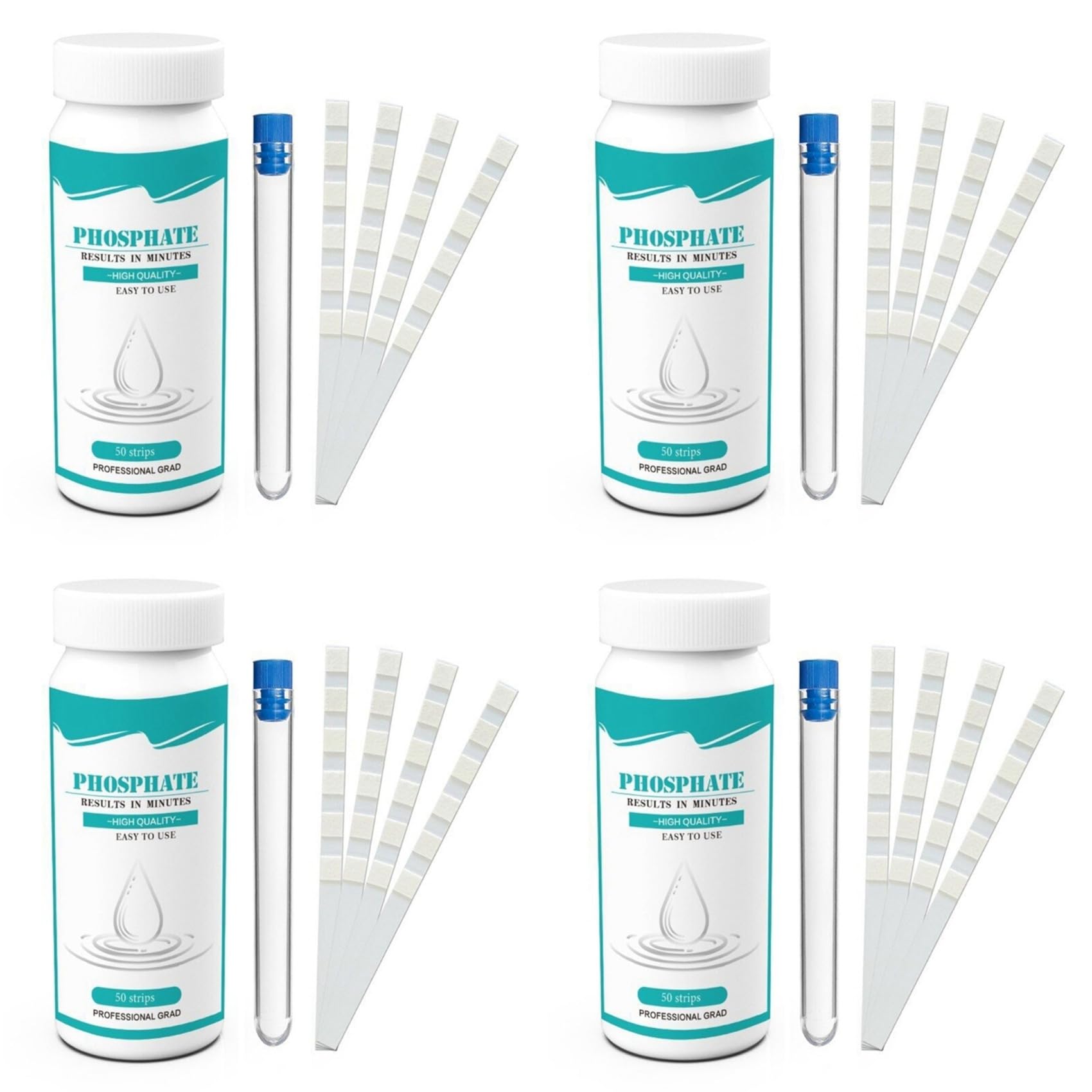 Wesafrae 200X Swimming Pool Water Test Phosphate Detection Strips Fast &Precise Water Analysis,Aquarium Test Strips