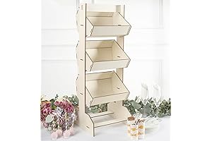 Efavormart 33" Rustic Floor Shelf Stand Tabletop Display Rack Shelf