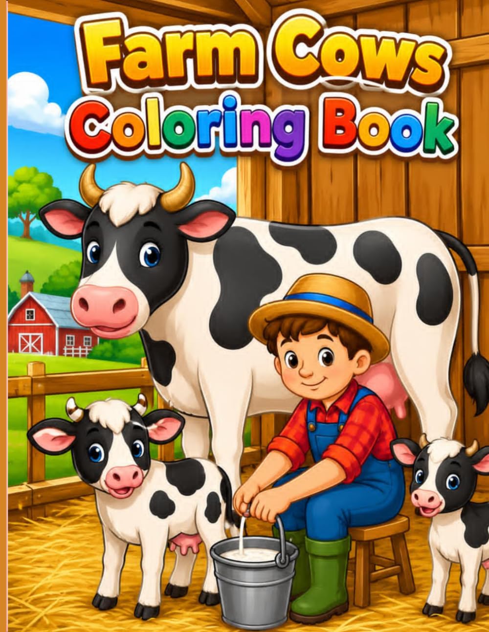 Farm Cows Coloring Book: Fun Farm Animal Adventures to Color and Enjoy