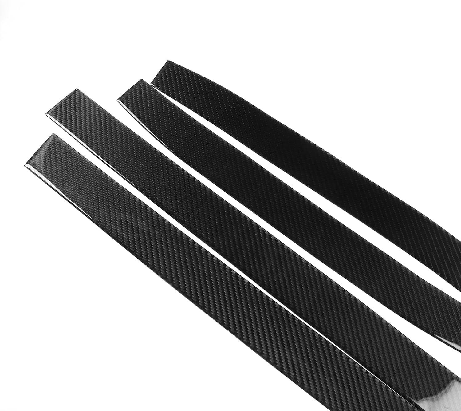 NVCNX Real Premium Carbon Fiber for Toyota Corolla & Cross 2020-2026 2021 2022 2023 2024 2025 Hybrid Hatchback L LE XLE SE XSE FX Door Sill Plate Entry Guard Cover Interior Trim Accessories Decal 4PCs