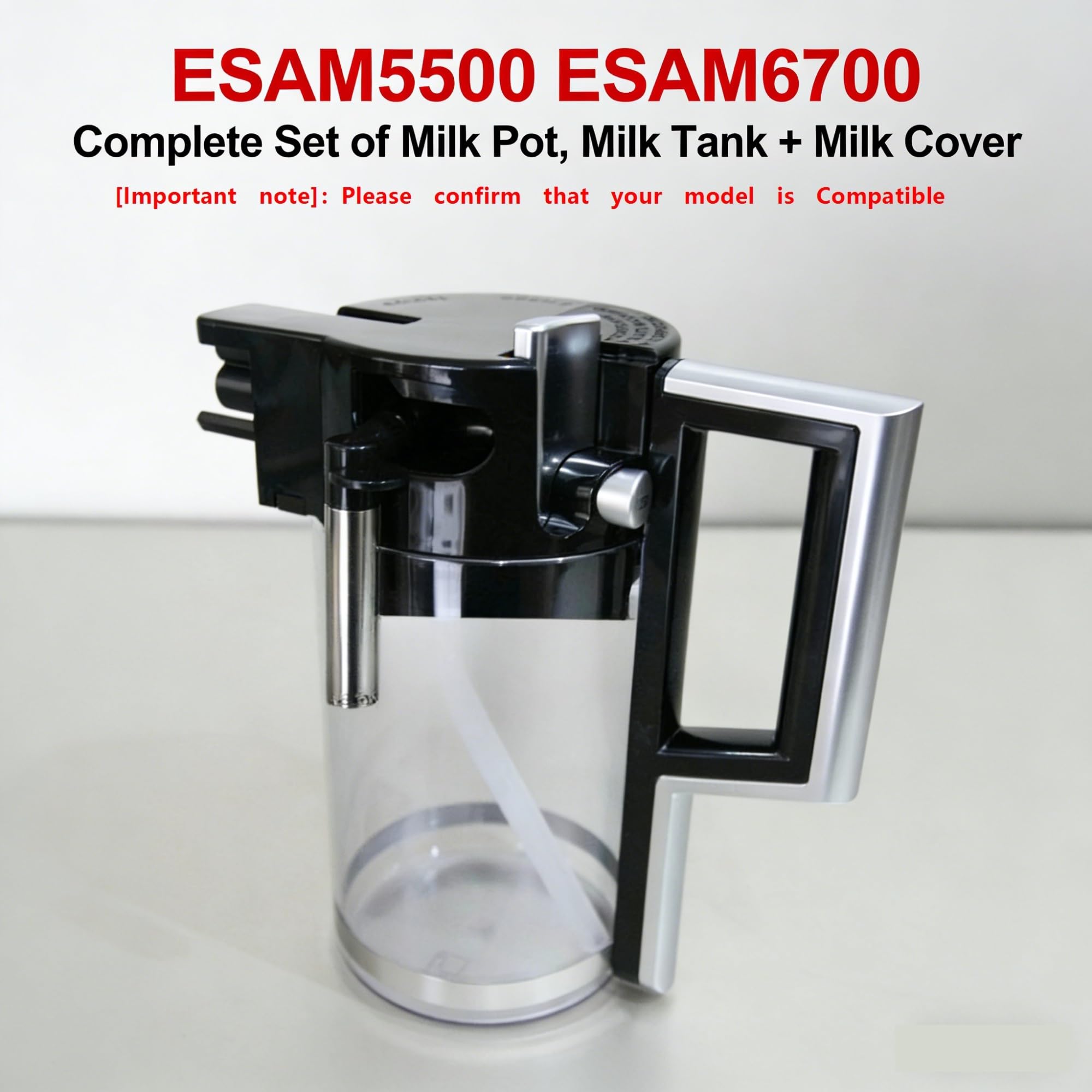 Set Completo Di Coperchio Del Latte for Serbatoio Del Latte, Compatibile Con DeLonghi, Parti Della Macchina Da Caffè Automatica ESAM5500 ESAM6700