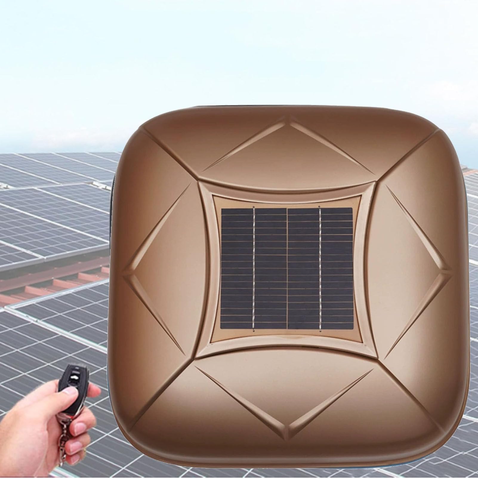 Automatic Car Cover Solar, Intelligent Remote Control Car Cover, Sun Protection and Rain, One-Key Retractable, Lightweight and Convenient, with Anti-theft Device Gold-2L