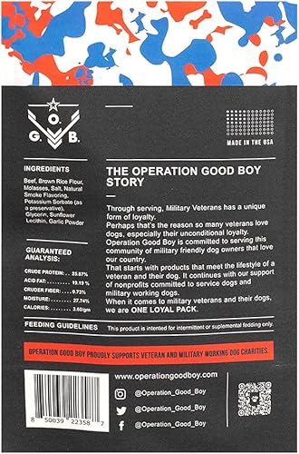 Miniatura 2 de Operation Good Boy - Golosinas para perros  Golosinas Freedom Squares de 14 pulgadas  Carne natural criada en granja  Ingredientes aprobados por la