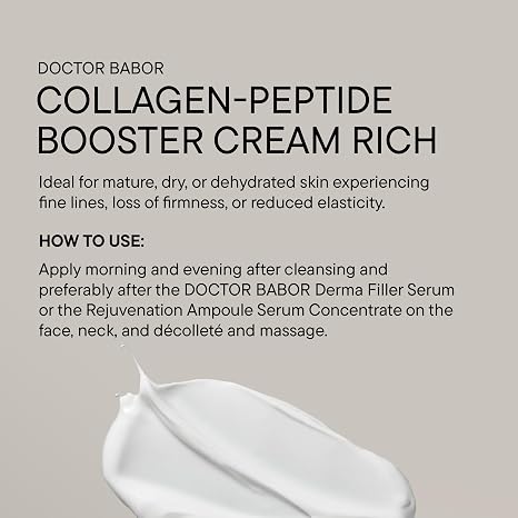 BABOR DOCTOR Collagen Face Cream Rich Firming Peptide Moisturizer with Hyaluronic Acid & Squalane | Reduces the Appearance of Wrinkles & Boosts the Look of Elasticity | Day & Night Use | 1.69 oz
