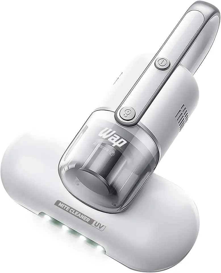 WAP Aspirador de Pó Antiácaro MITE CLEANER UV 3 em 1, Portátil, 360ml, com Filtragem Dupla e Luz UV, 90mbar 400W 127V
