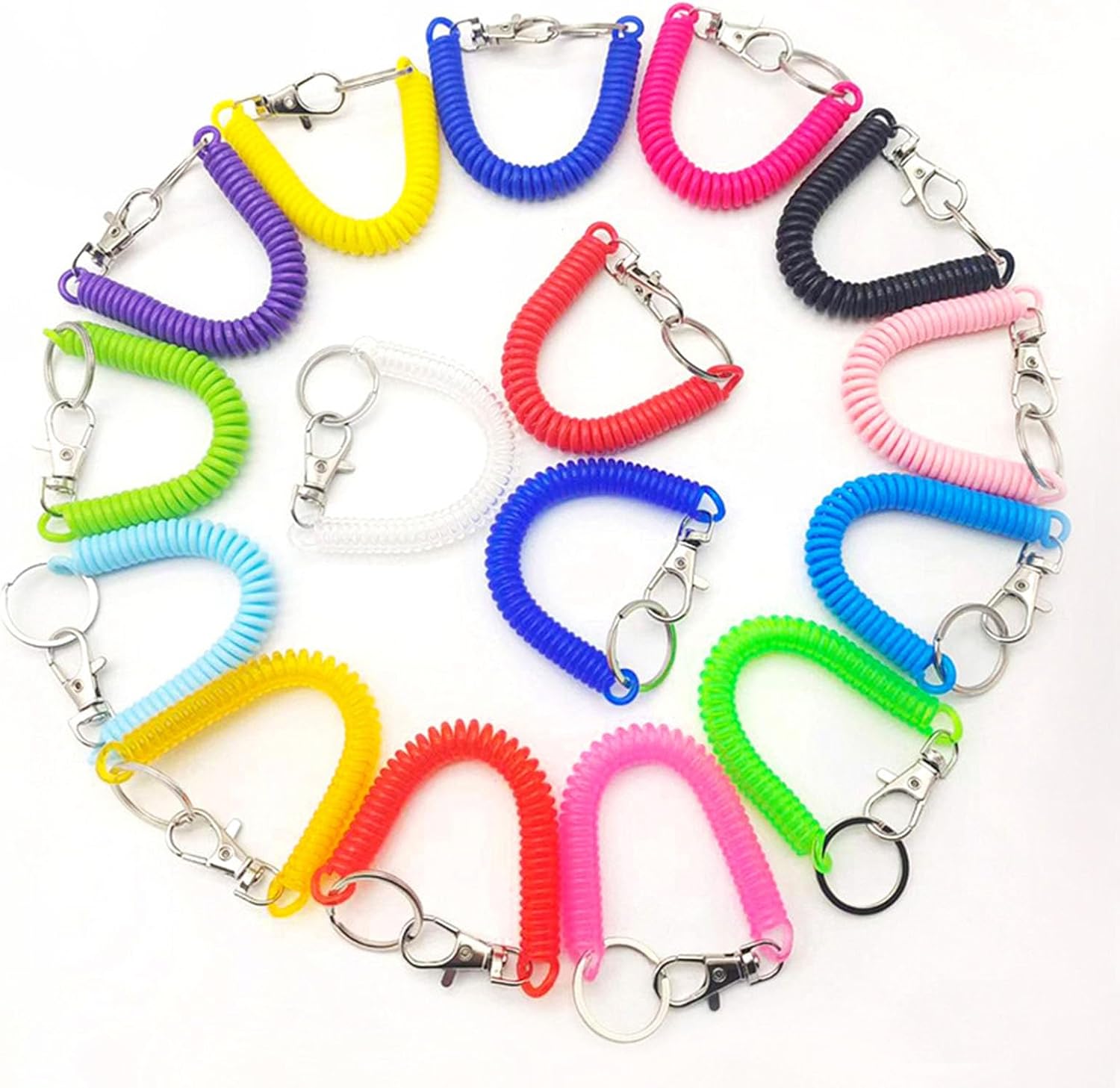Coil Keychain, Colorful Holder, Portable image 5