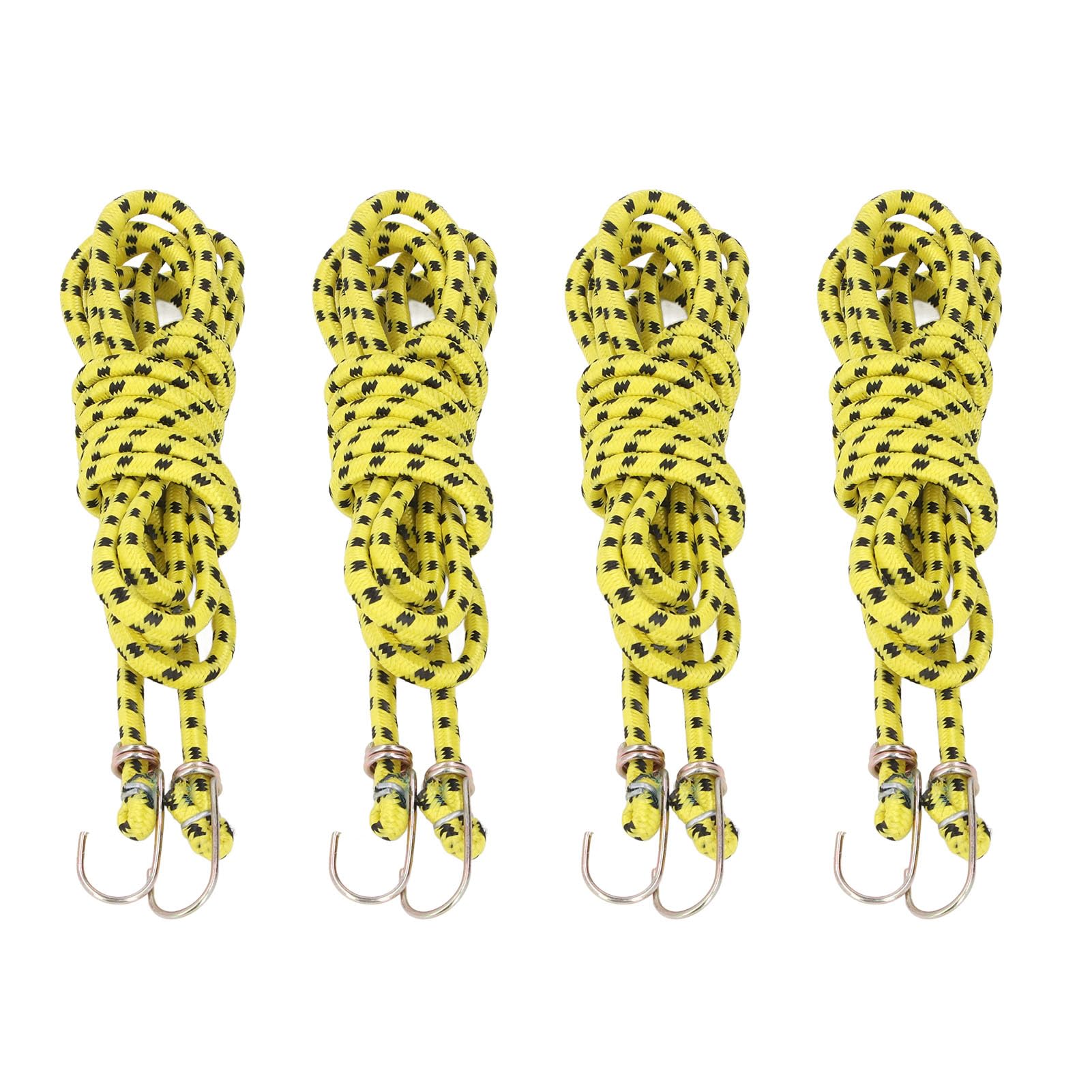 10 Pezzi Corda Elastica in Gomma con Gancio, Heavy Duty Stretch Rope per Fissare Carichi, Corda Elastica Resistente ai Raggi UV con Ganci Rivestiti per Uso Interno ed Esterno, Colo (Coppa del Mondo)