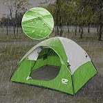 Tente CAMPROS CP pour 3 personnes, cadeaux pour la famille, tente de camping étanche et coupe-vent avec auvent supérieur, installation facile, petites tentes légères en dôme, randonnée, plage