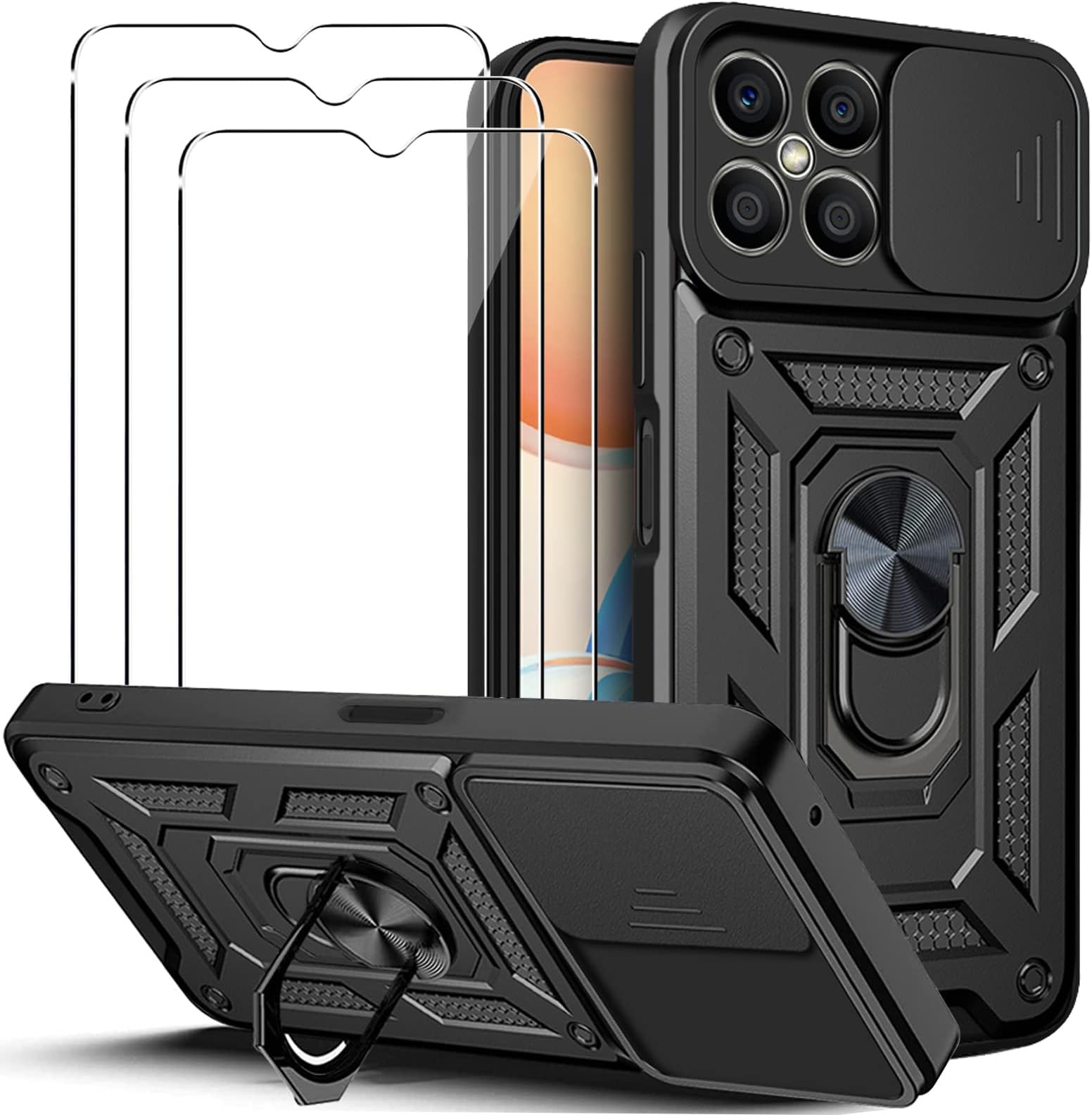 GOKEN Cover Custodia Case per Honor 70 Lite/Honor X6 / Honor X8 5G - Custodia in TPU Morbido Trasparente con Disegno Colorato Personalizzato, Protezione Antishock -A092