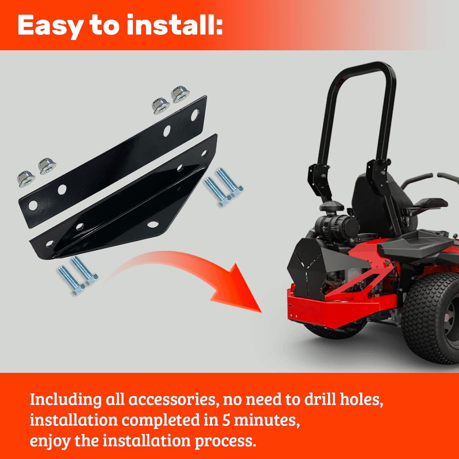 79108500 Trailer Hitch Kit Compatible with Gravely & Ariens Mowers