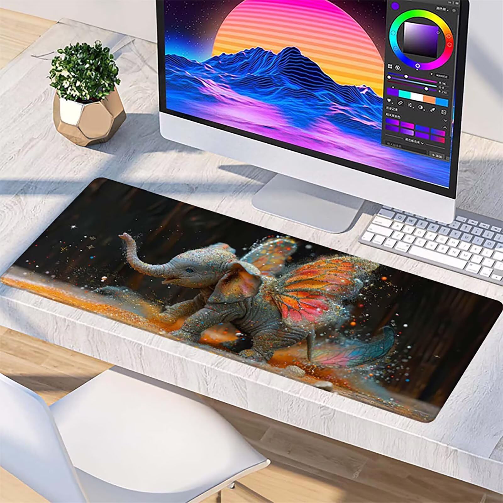 Podkładka pod mysz XXL 1600x800x3mm, zielona podkładka pod mysz do gier z antypoślizgową gumową powierzchnią, poprawia precyzję i szybkość, komputer dla gracza i akcesoria biurowe, prezent dla