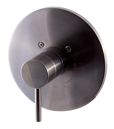 ALFI brand AB1601-BN Pressure Balanced Round Shower Mixer, Brushed Nickel