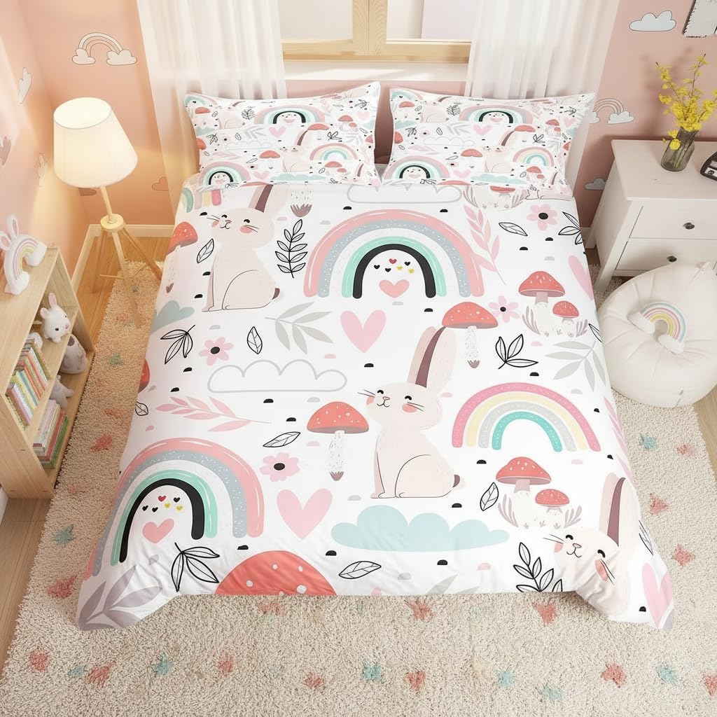 Housse de couette lapin pour enfant : fini le linge rêche qui irrite la peau