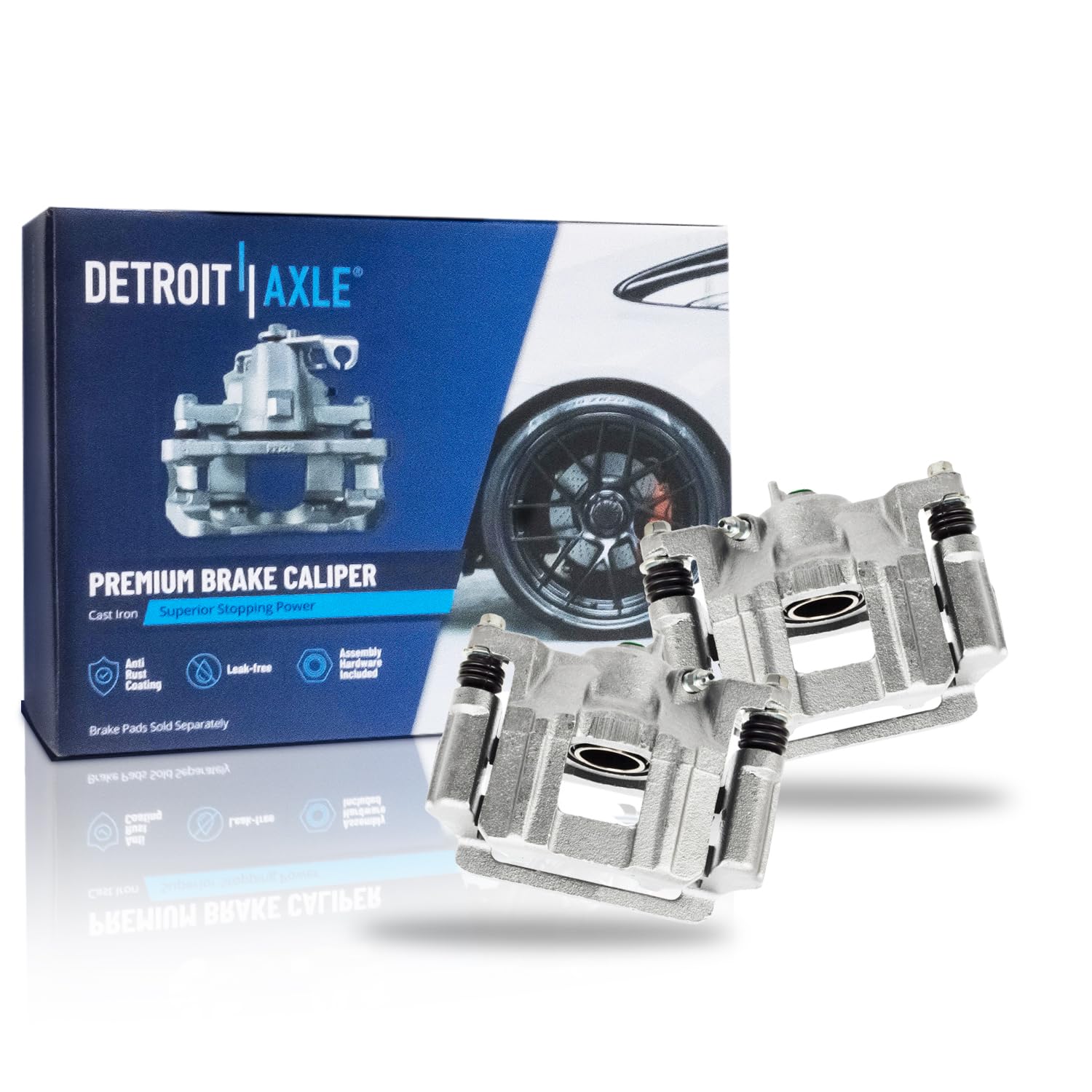 Detroit Axle - Pair Rear Disc Brake Calipers for 2009-2015 Honda Pilot