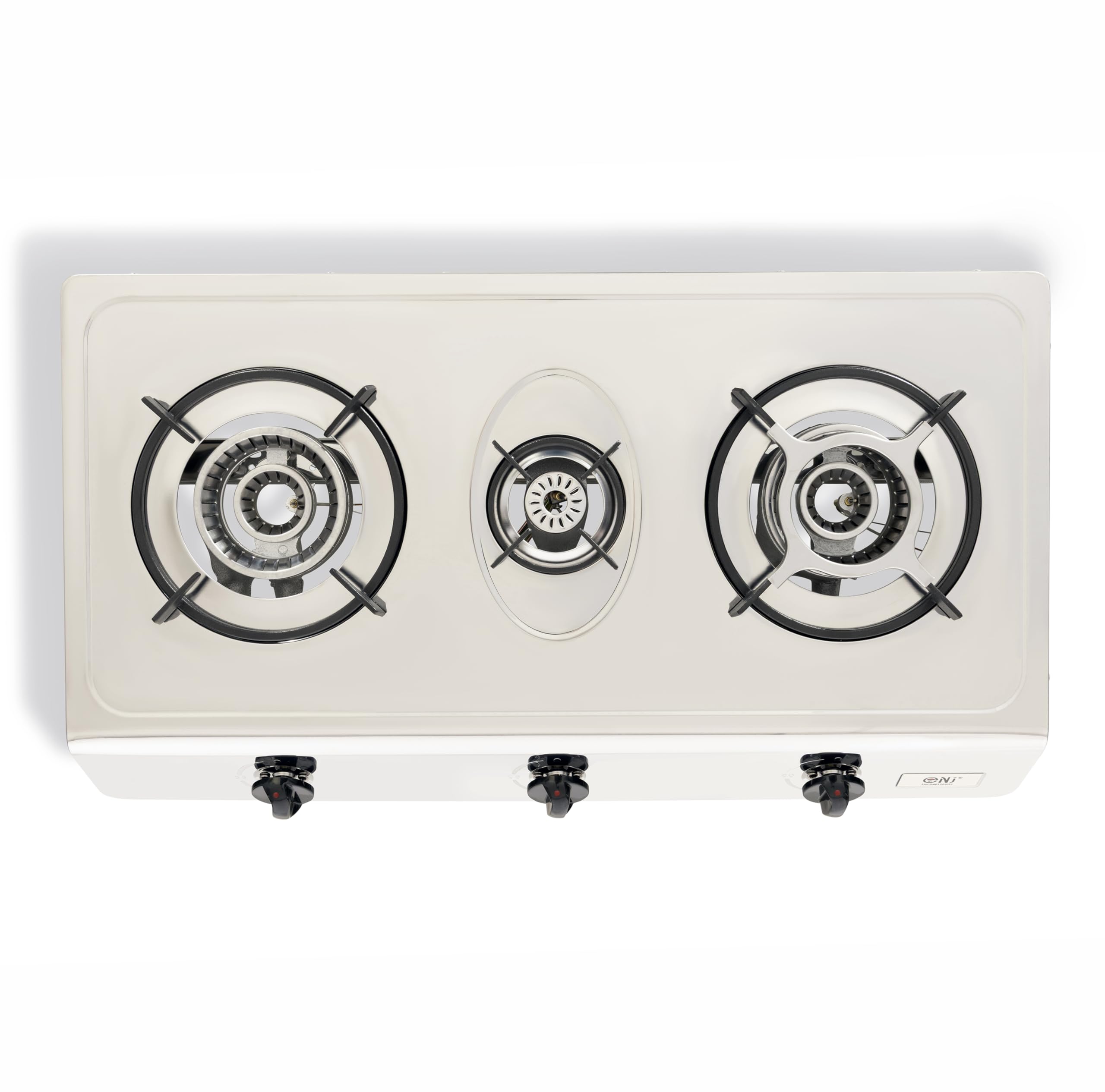 Fornello a gas per interni NJ-3SD - 3 fuochi GPL fornello portatile piano cottura