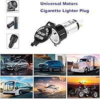Vista 3 de Juerly - Juego de 2 enchufes para encendedor de cigarrillos de automóvil, divisor de toma de corriente, enchufe impermeable para automóvil, barco
