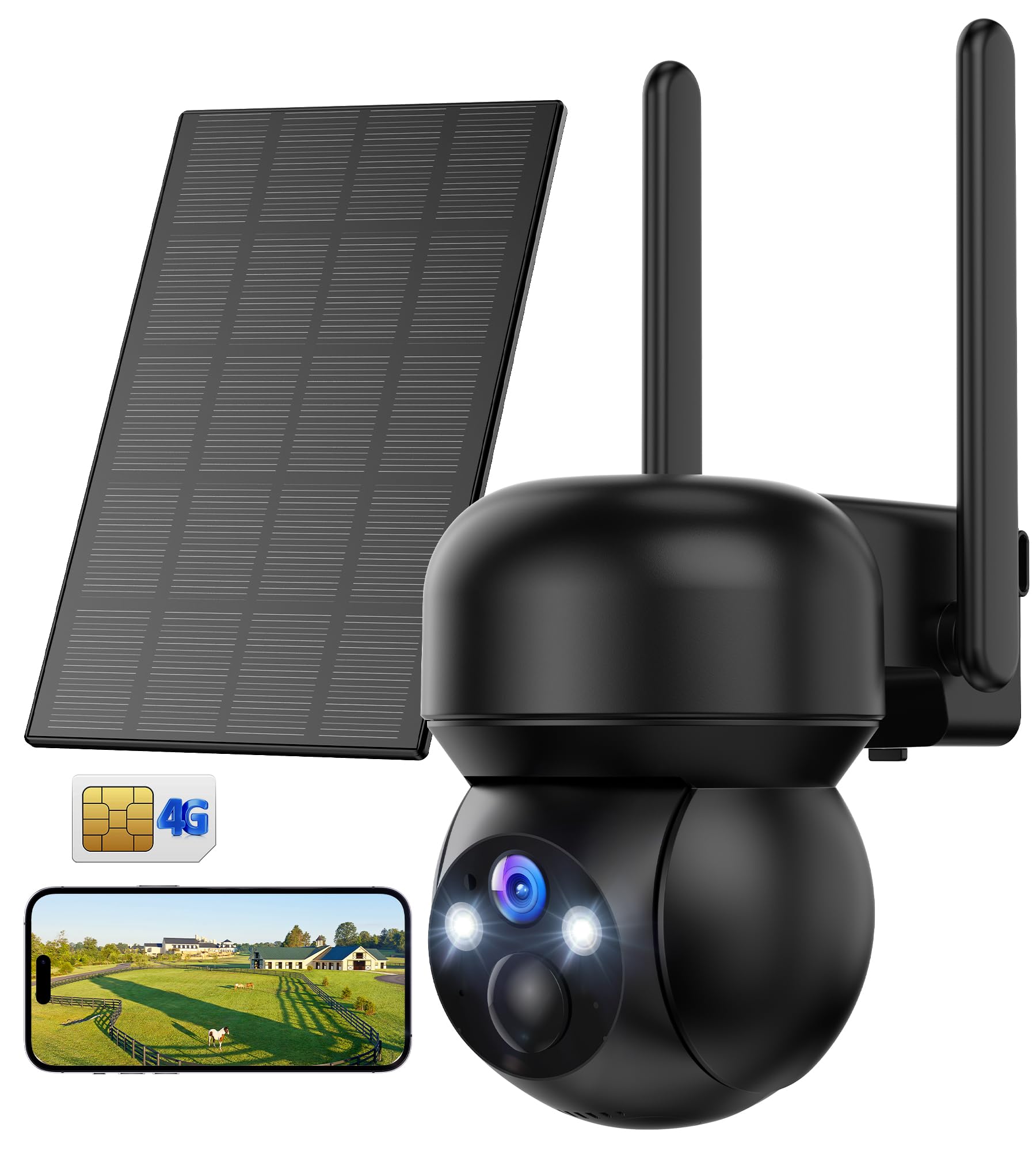 防犯カメラ Udocare Solar Wireless Security Camera 防犯カメラ