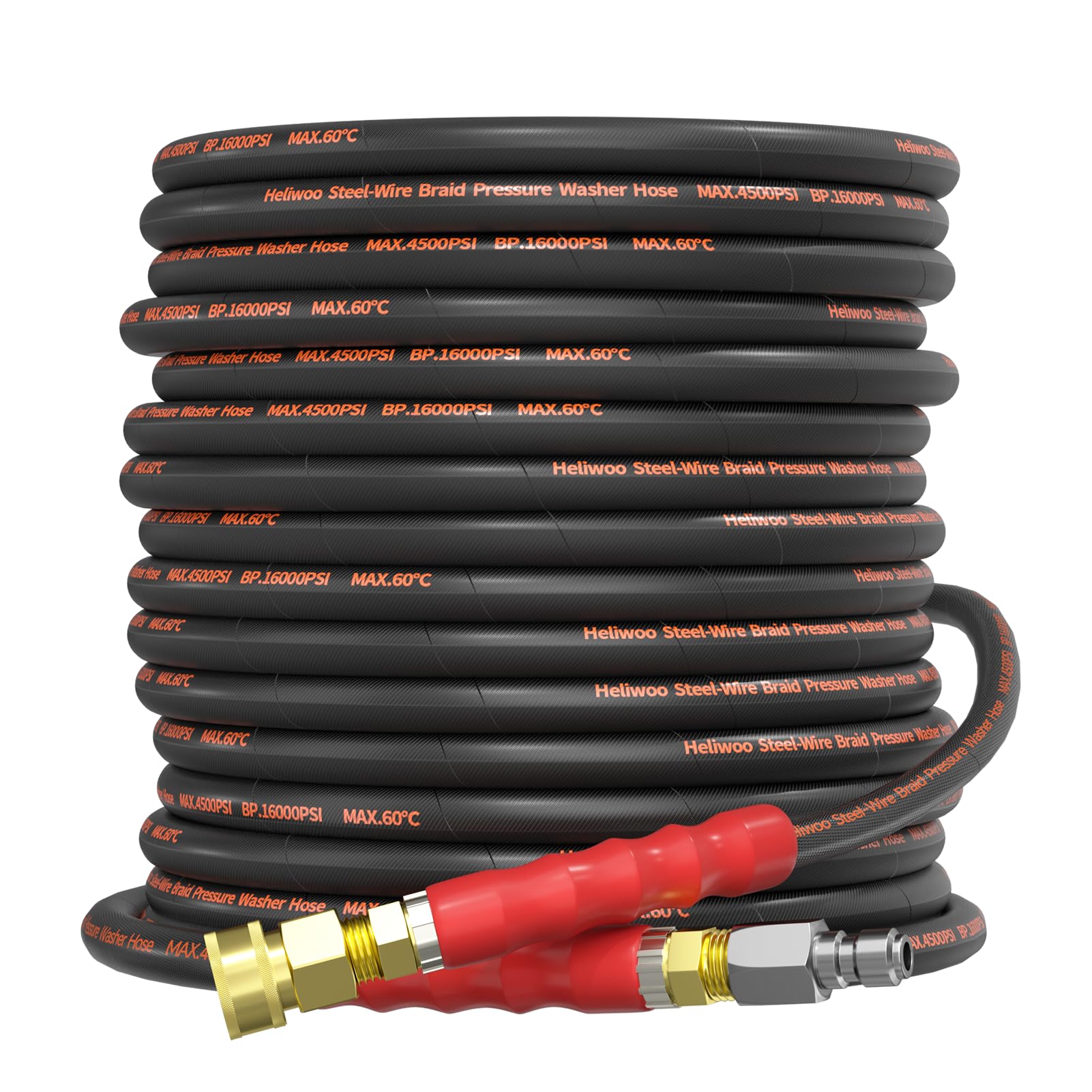 75FT Pressure Washer Hose 5/16" 4500PSI Kink Resistant