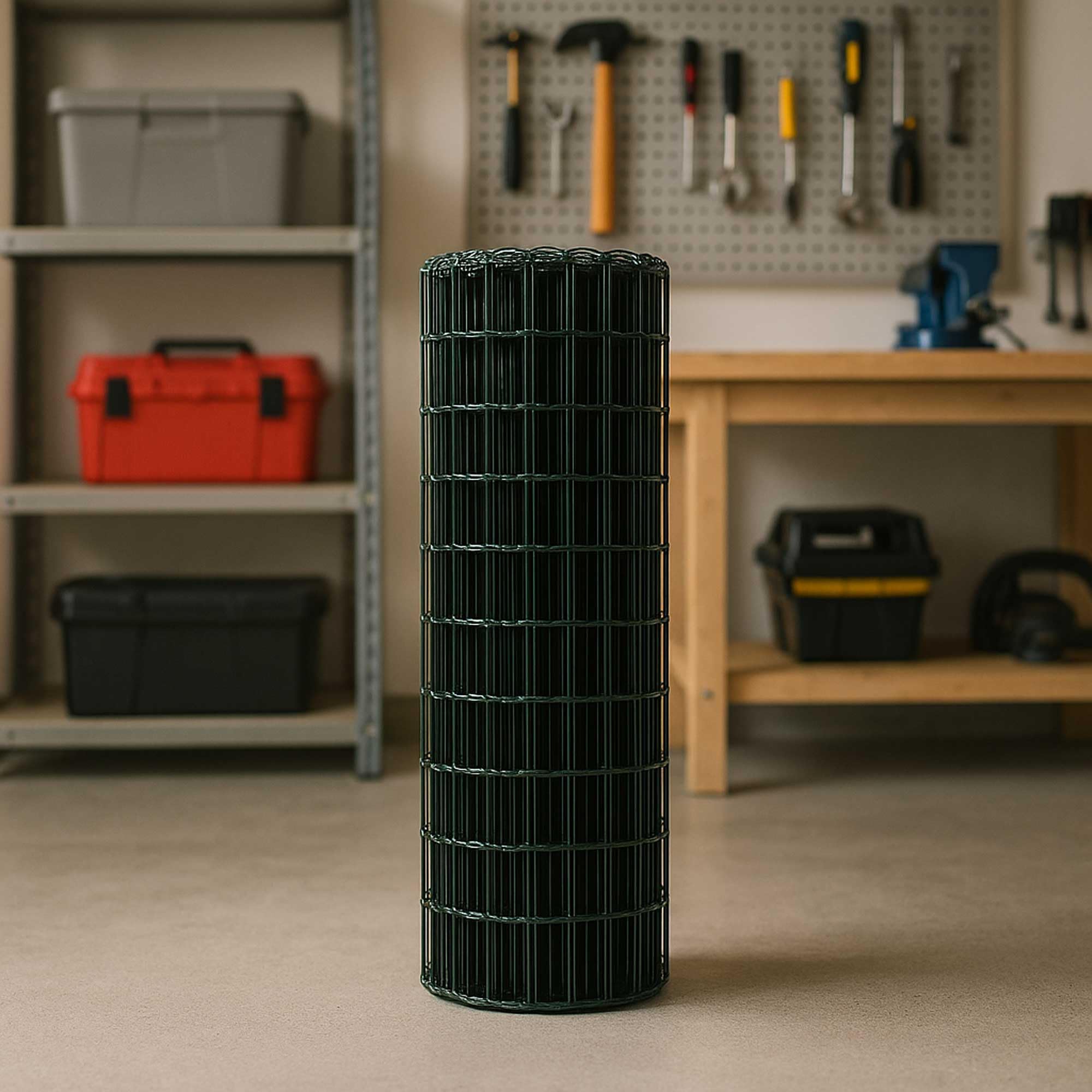 WERKA PRO Reja soldada Verde Rollo de 25 m 1,5 x 25m