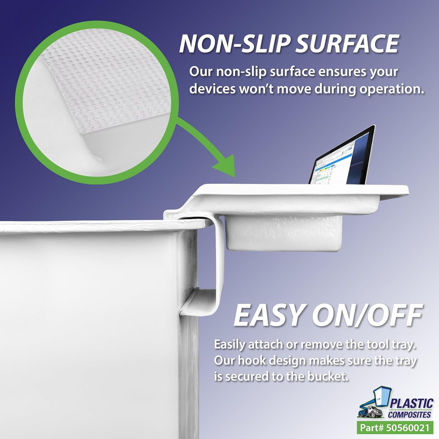 WORK SHELF (WORK SHELF & BUCKET MOUNTED TOOL TRAY EQUIPMENT)