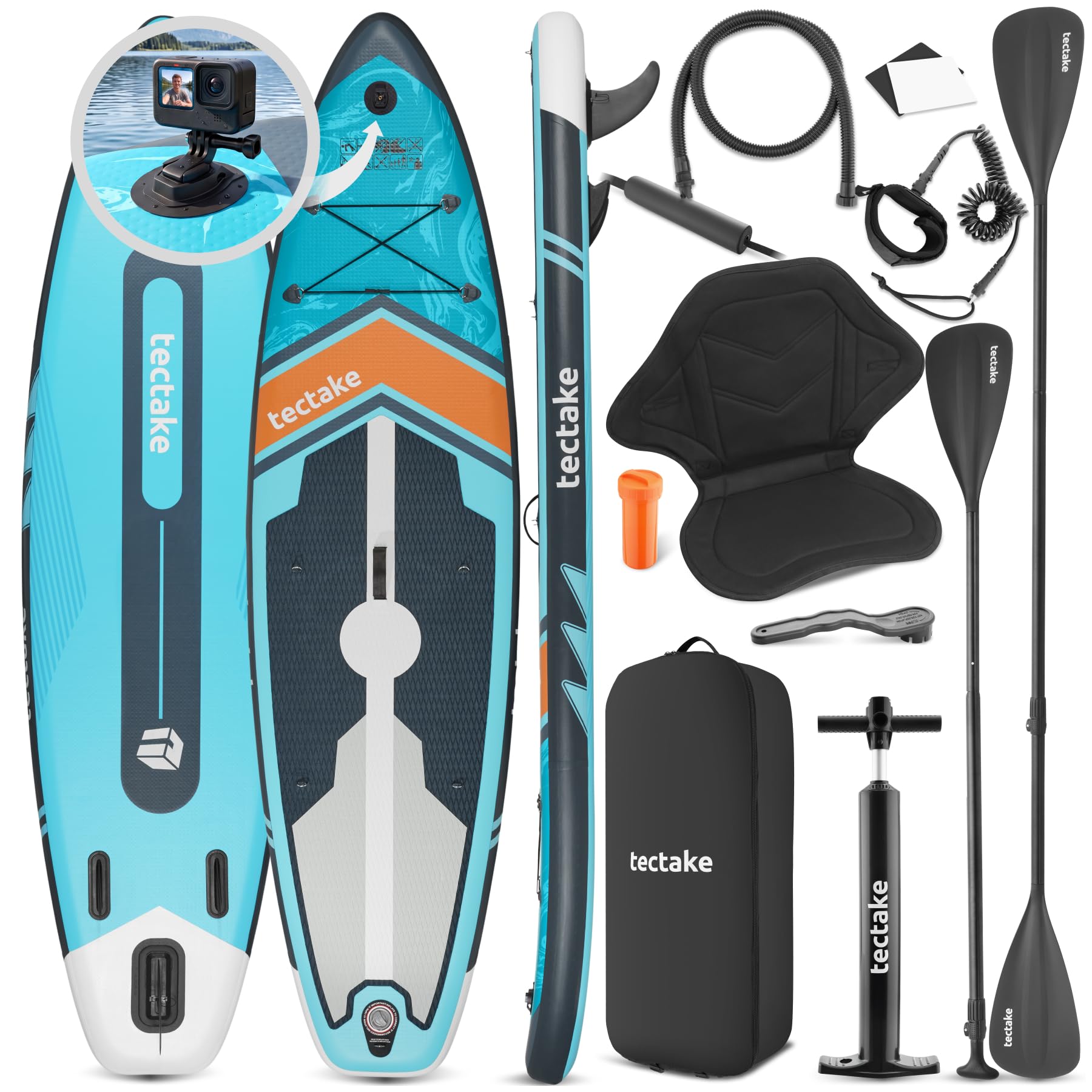 tectake® Tabla de Paddle Surf Hinchable