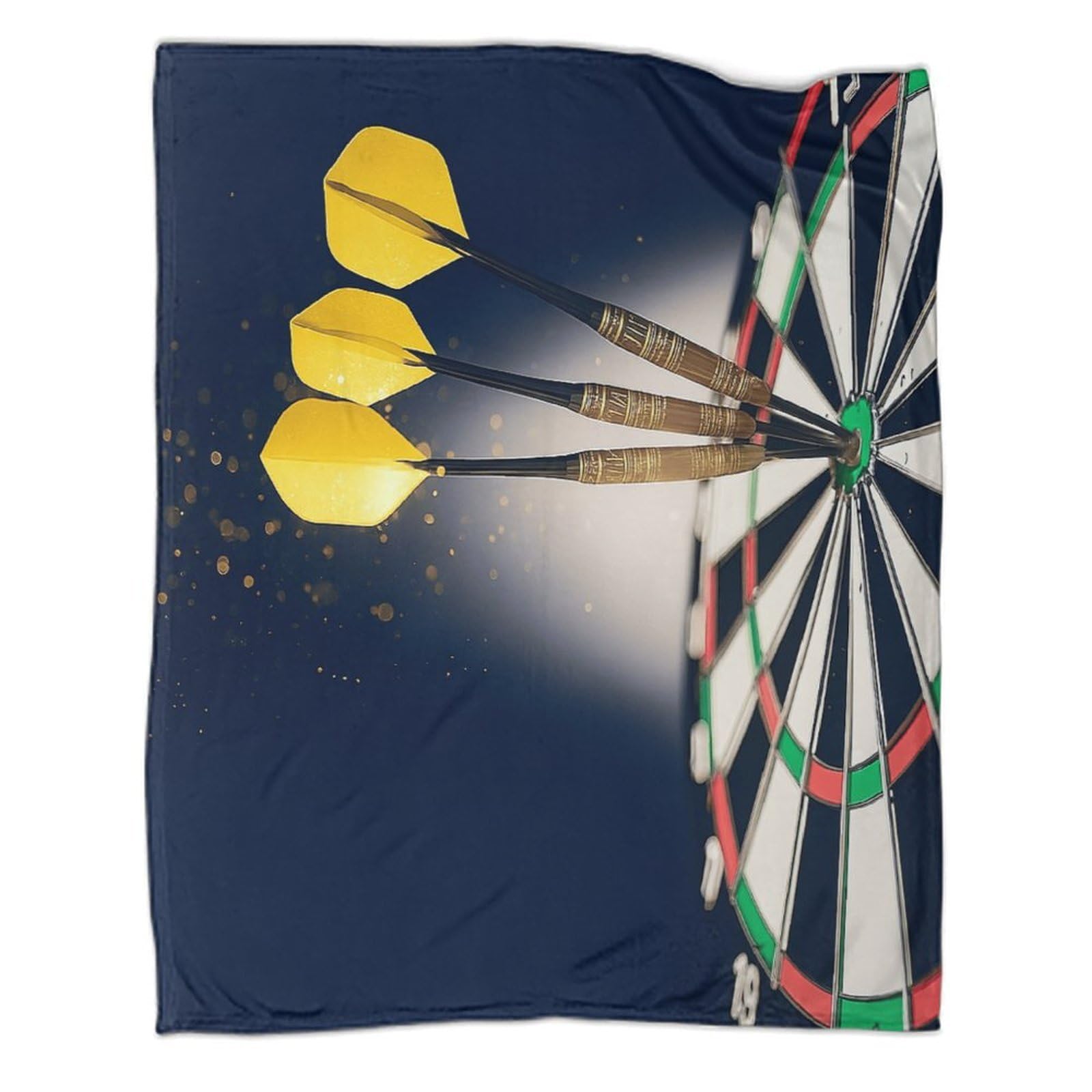 Estampado 3D Darte Target Hit Manta de Oficina Microfibra Ropa de Cama Anti-Bolitas Sportive Precision Manta de Descanso cálida para Trabajadores jóvenes 80×90inch(200x230cm)