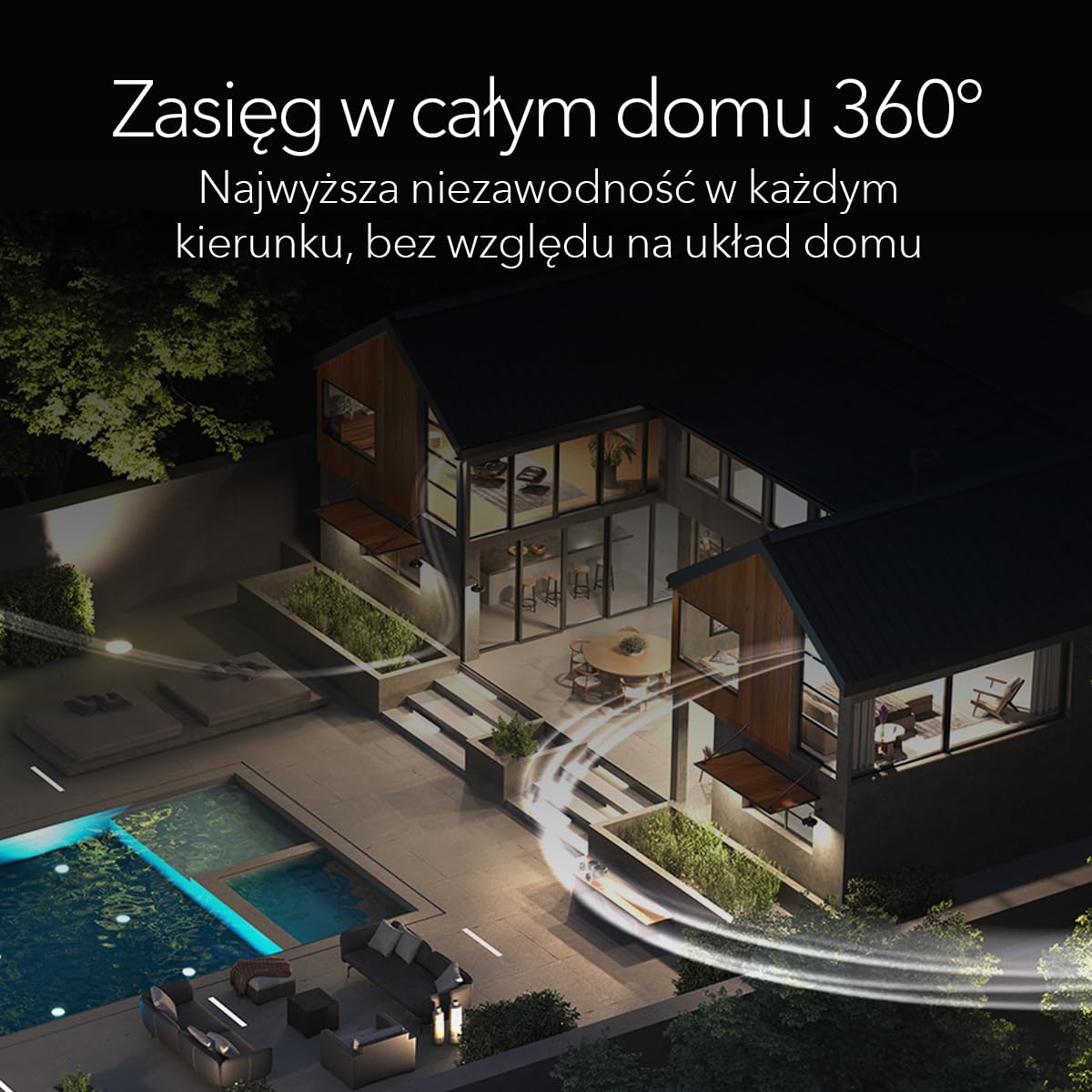 NETGEAR Orbi 970 Czteropasmowy system sieci mesh WiFi 7 czarny (RBE972SB) — router + 1 wzmacniacz satelitarny, funkcje zabezpieczeń, do 27 Gb/s, 440 m2 zasięgu, 200 urządzeń, port internetowy 10 Gb/s