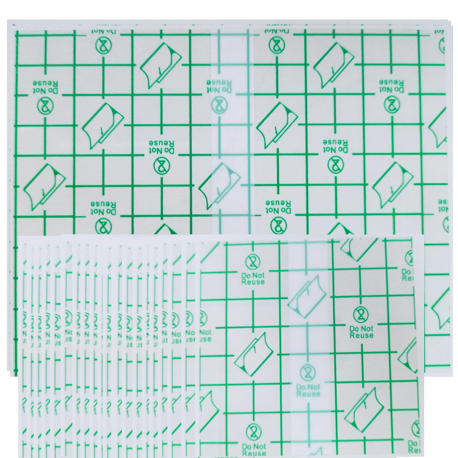 30-Piece Tattoo Aftercare Waterproof Bandage, Transparent Waterproof Adhesive Bandage Tape,Second Skin Healing Protective Bandages Transparent Stretch Antibacterial Wound Dressing Tape