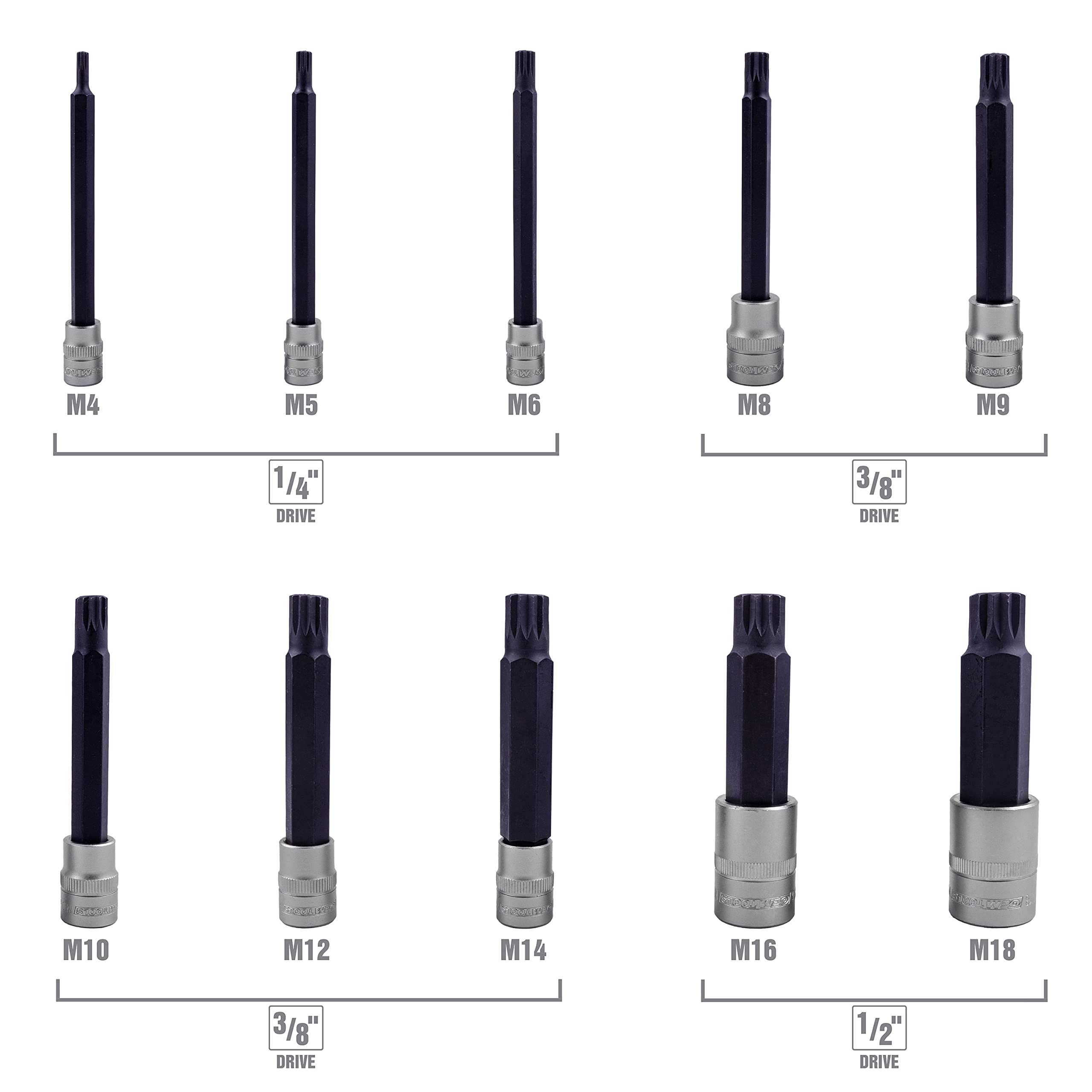 Amazon.com: OEMTOOLS 23907 Long Triple Square Bit Set