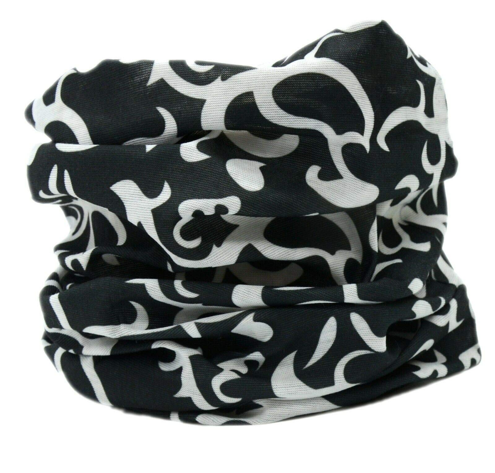 L&H Men Women Unisex Seamless Headband Bandana Snood Face Cover Mask Multifunctional Tube Neck Gaiter Warmer Balaclava Gym Sports Cycling Yoga Head Hair Band Wrap