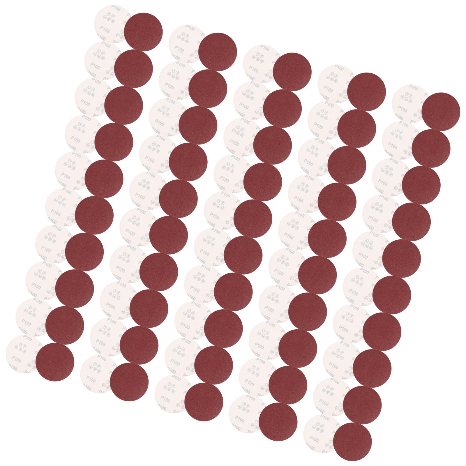 EINCORN 100pcs 125mm Abrasive Sanding Discs Sandpaper Pads Set for Angles Grinders Wood Metal Polishing Woodworking Auto Repair