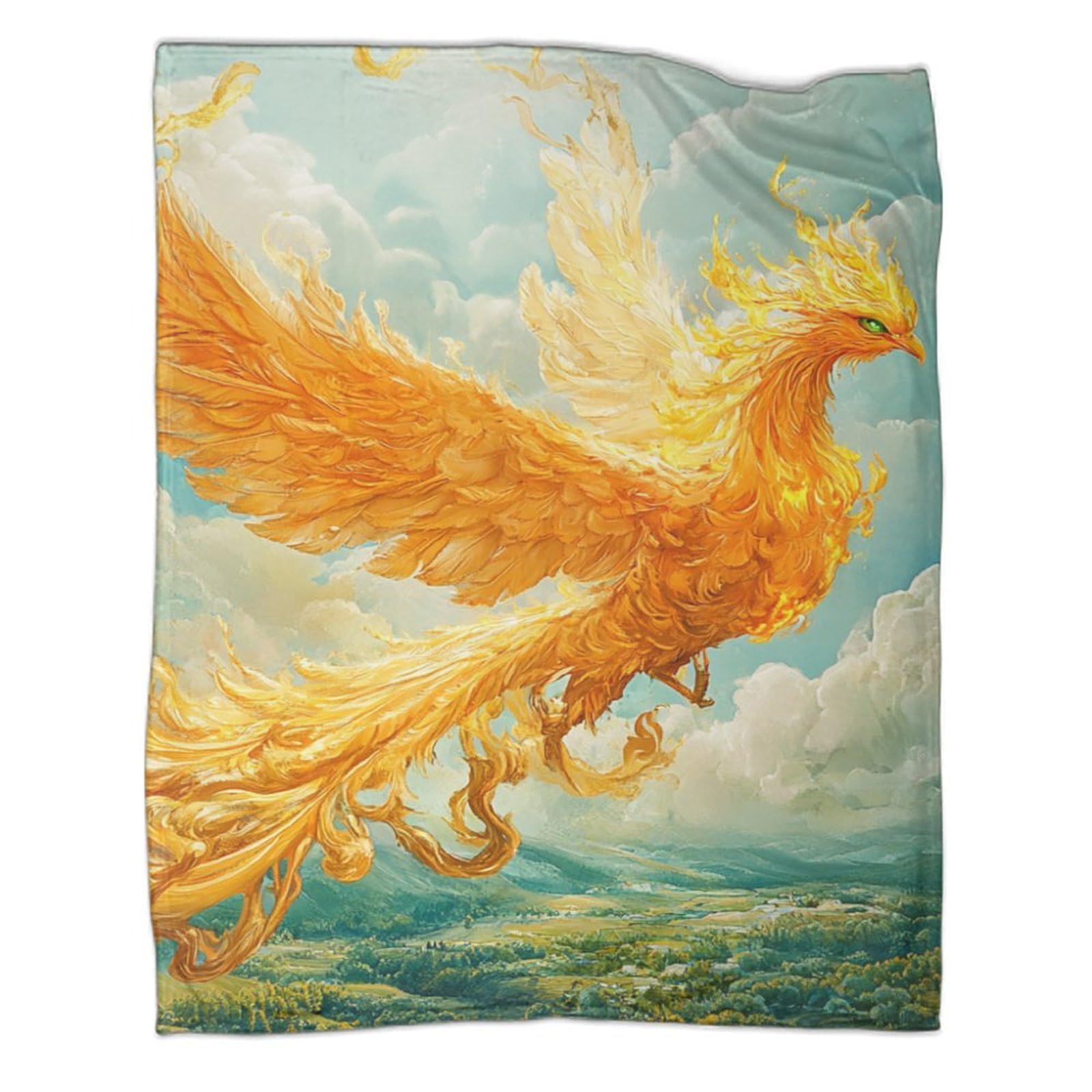 Couverture moelleuse Phoenix contre le froid au bureau, lit et grand canapé